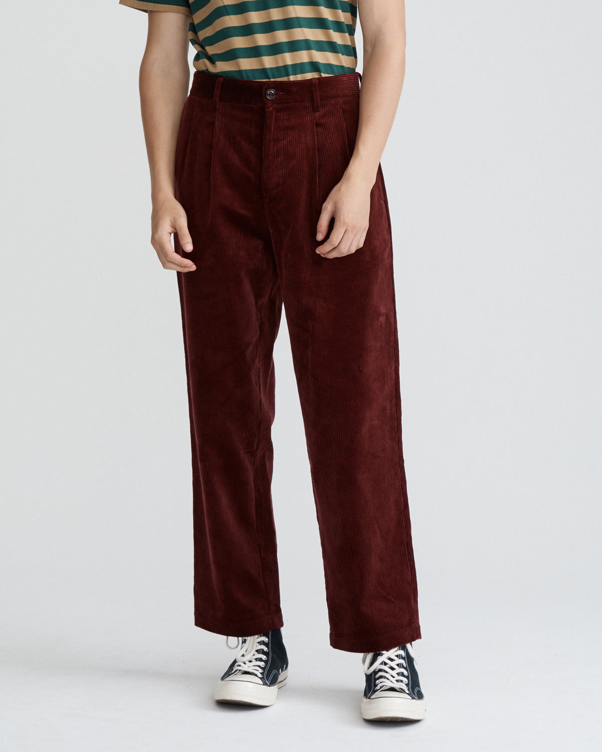 Double-Pleat Corduroy Trousers Sale Exclusive