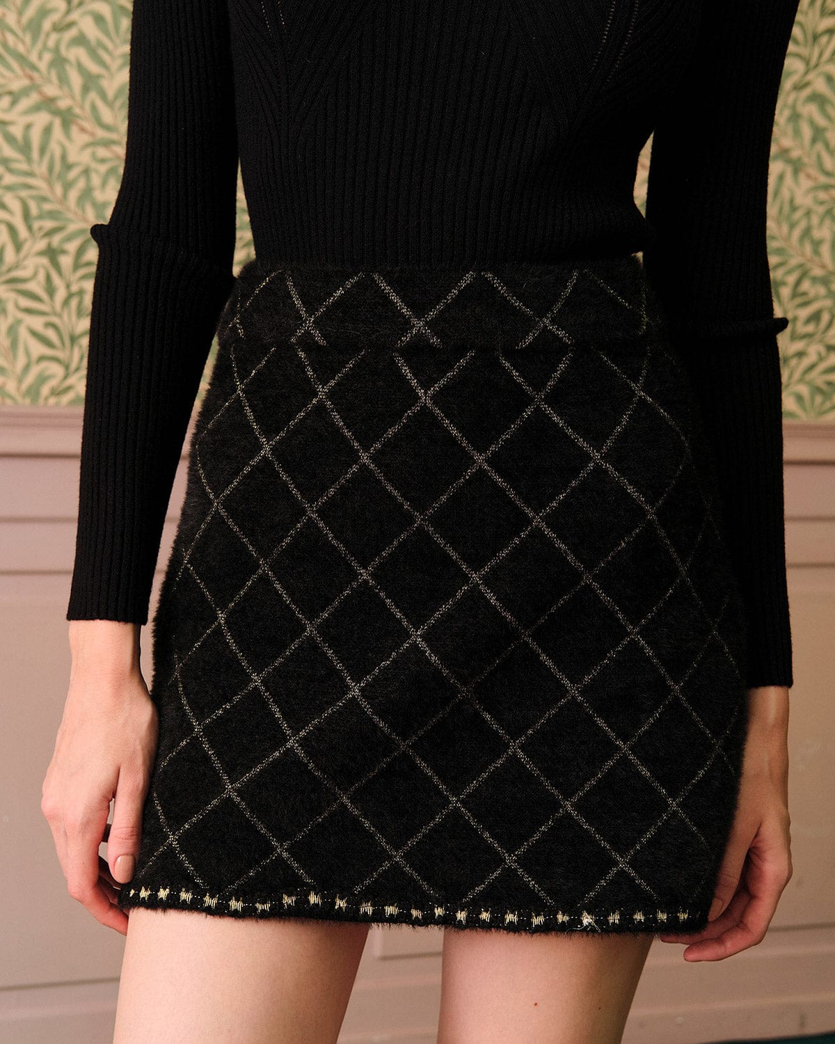 The Argyle Cardigan And Mini Skirt Set Outlet Locations Cheap Online