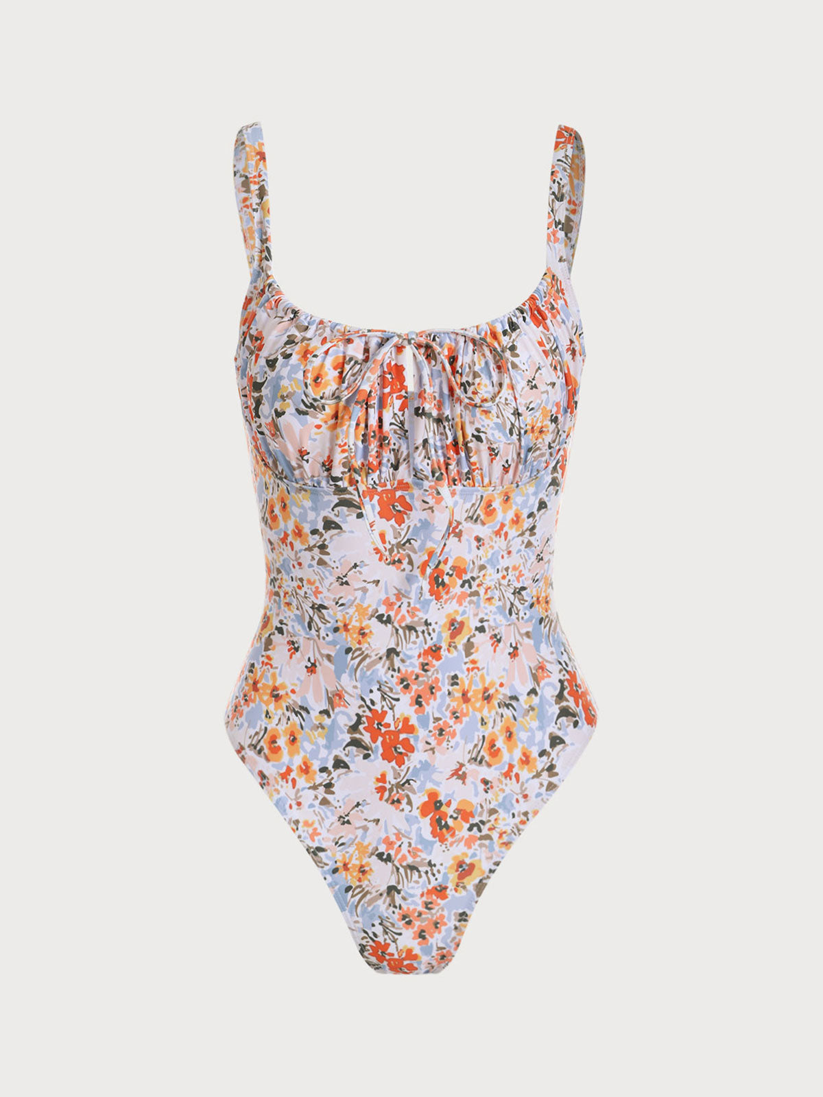 Floral Ruched Tie Front Bikini Sets Wide Range Of Online