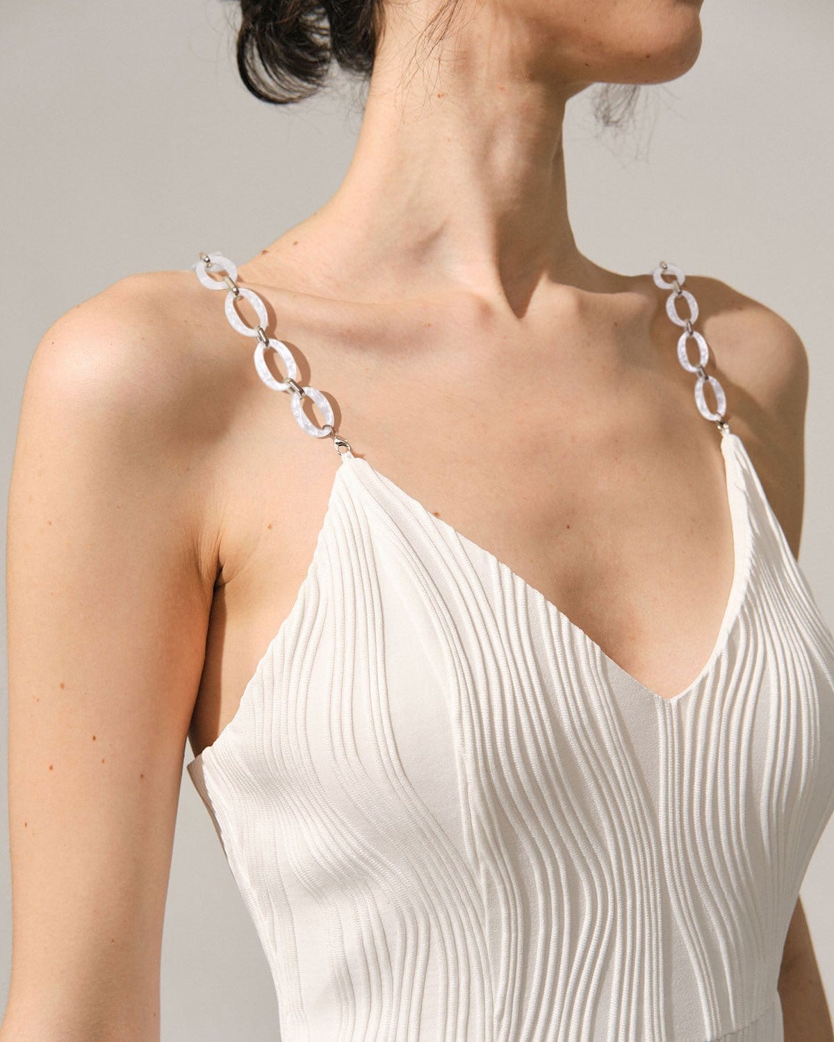 The White Pearl Chain Strap For Dresses Cheap Excellent