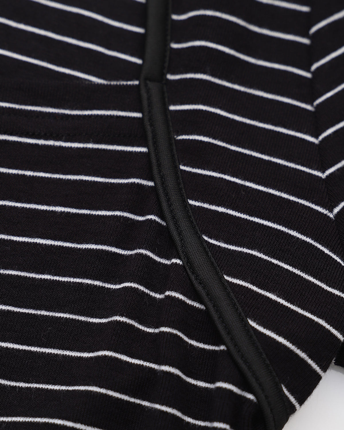 Black Square Neck Striped Knit Tee Sale Browse