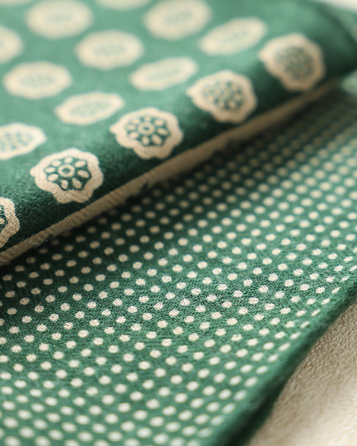 Green Polka Dot Print Scarf Best Place For Sale