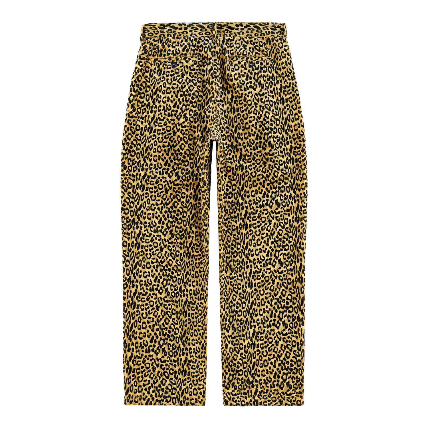 Leopard Double-Pleat Corduroy Trousers Buy Cheap Excellent