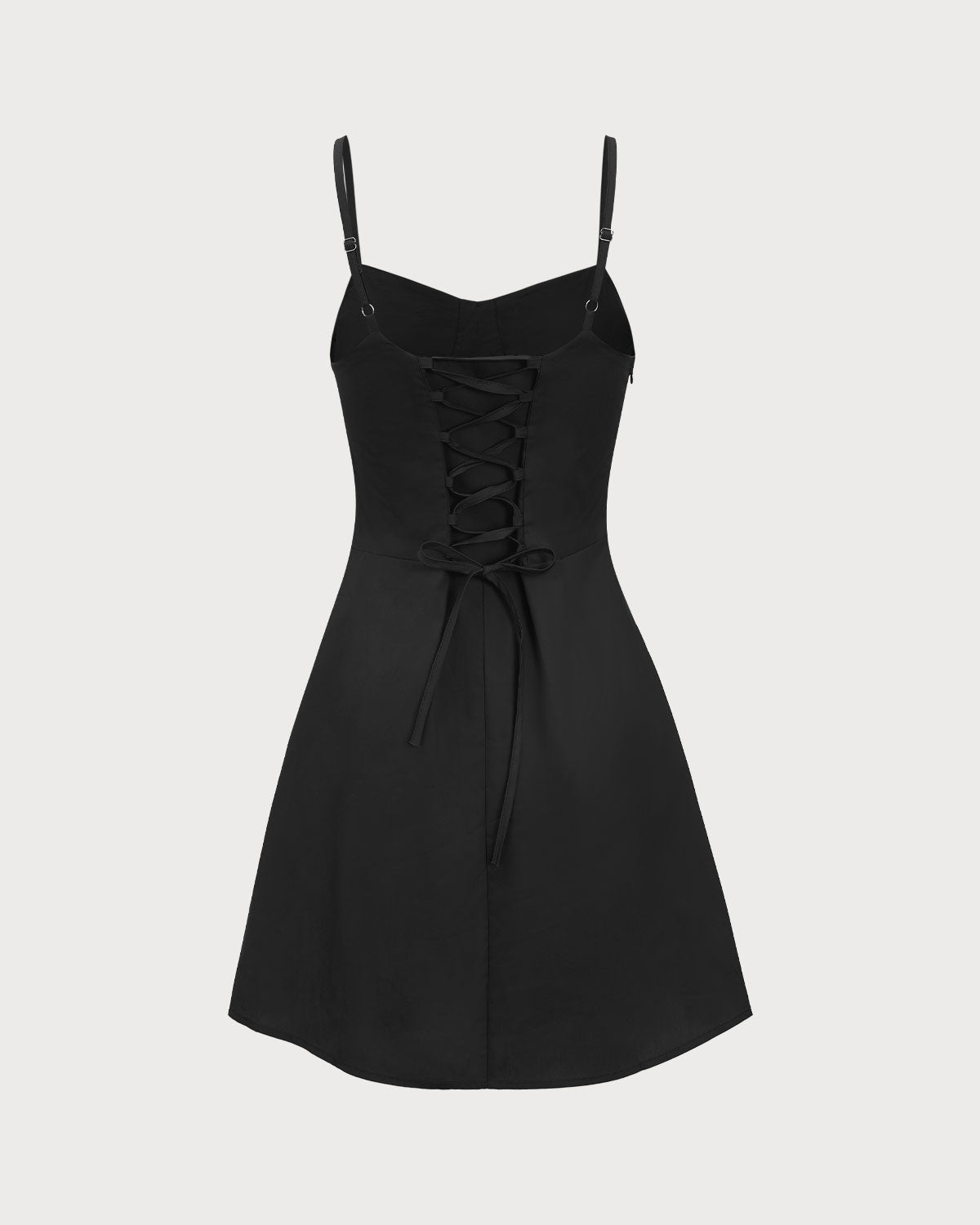 Black Ruched Slip Mini Dress Outlet New Arrival