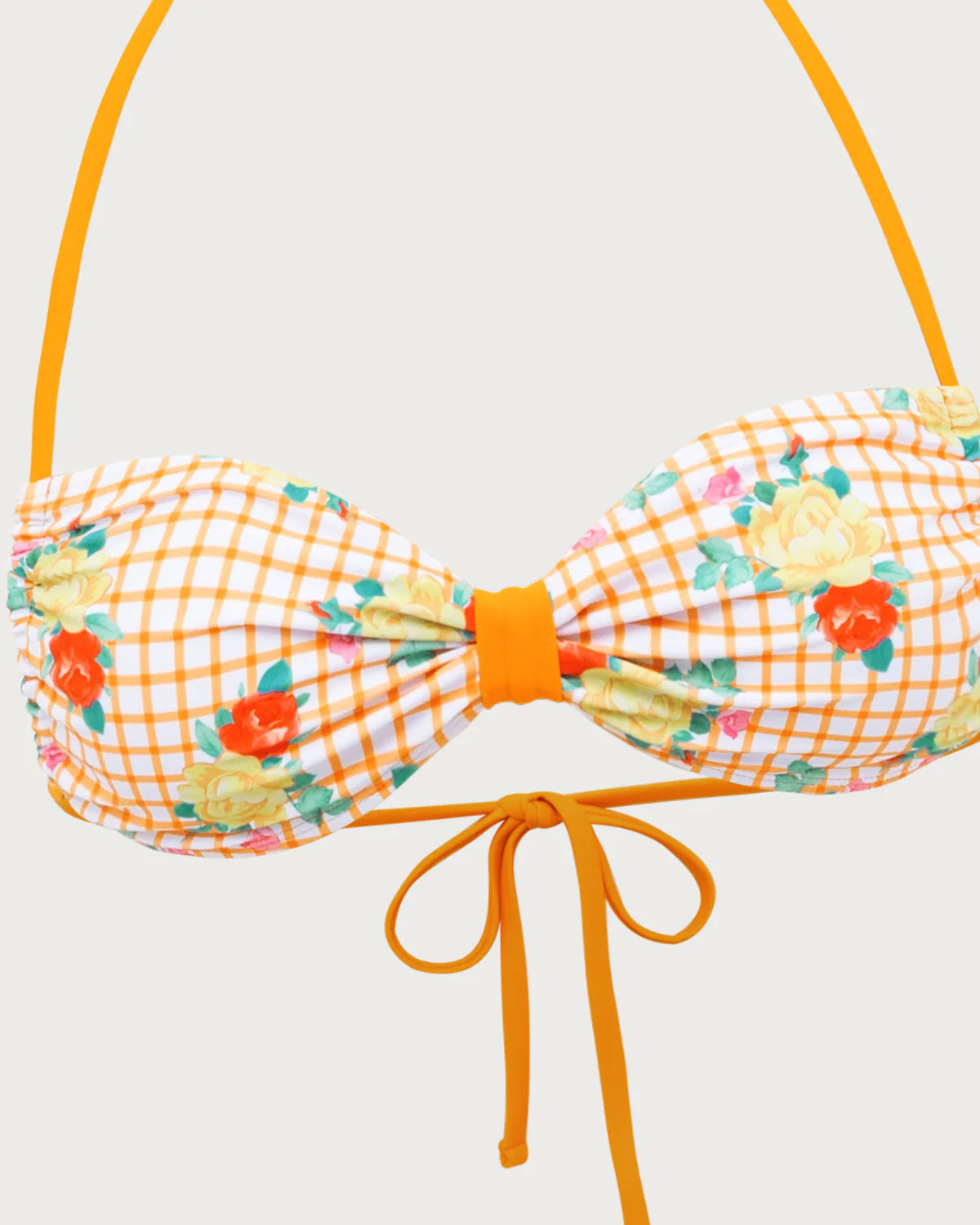 Yellow Floral Tie-Back Bikini Set Outlet Extremely