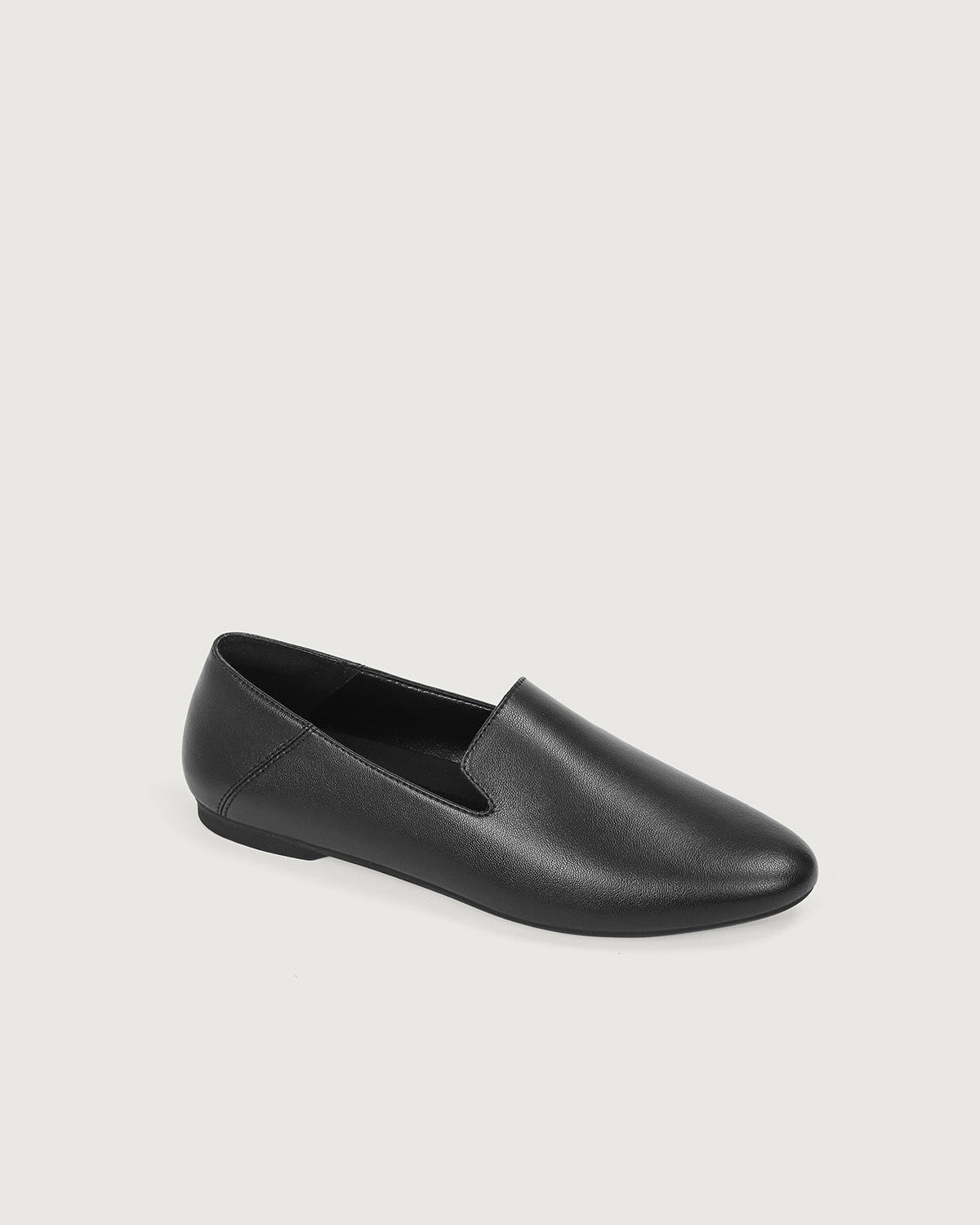 Enfiis Black Microfiber Loafer Flats Sast