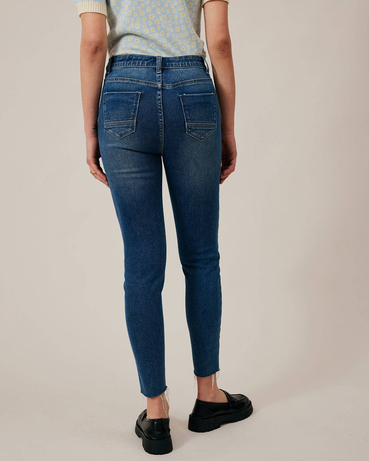 The Premium-fabric High-rise Skinny Jeans Clearance Big Discount