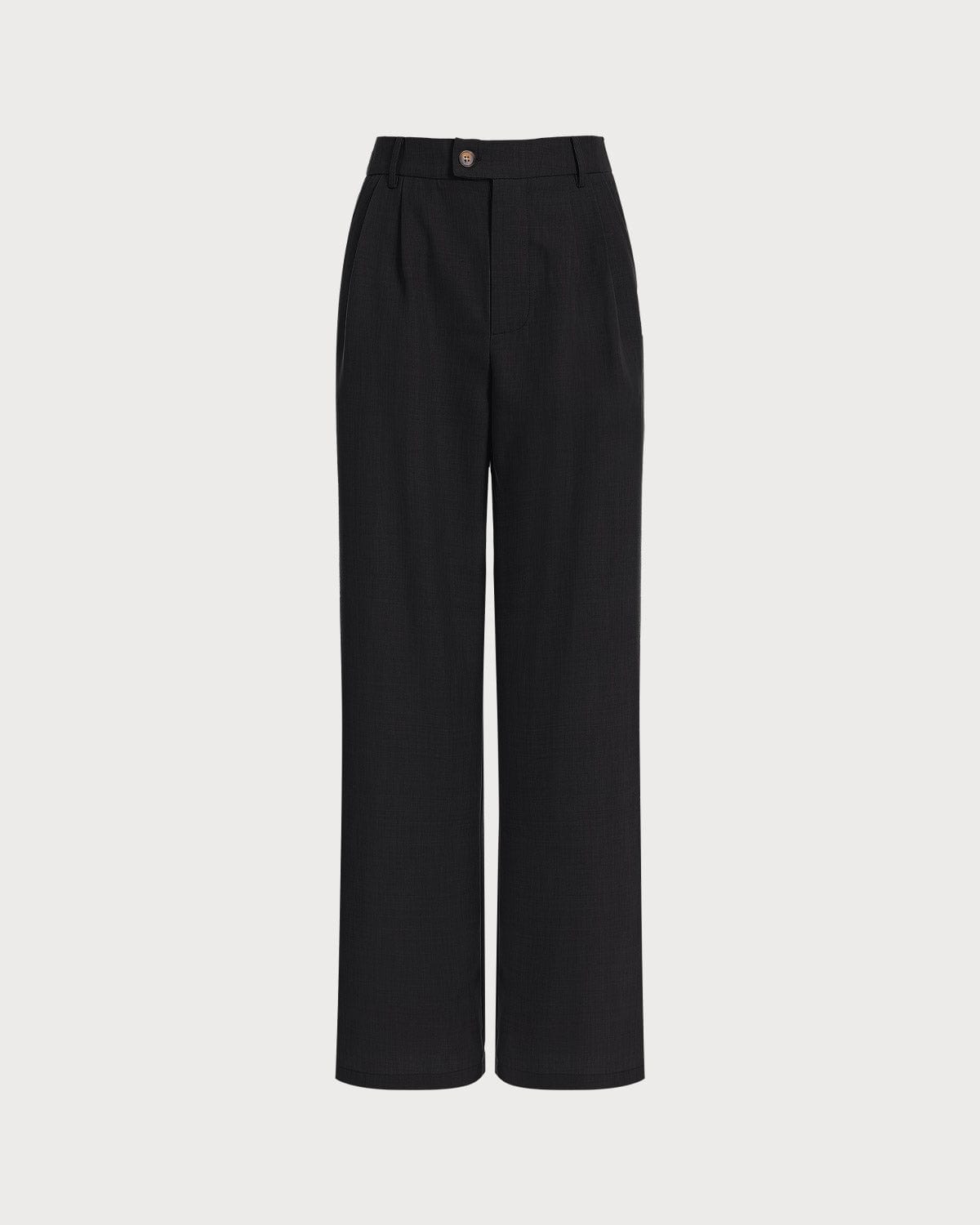 The Solid Pleated High-waisted Pants Supply Cheap Pice