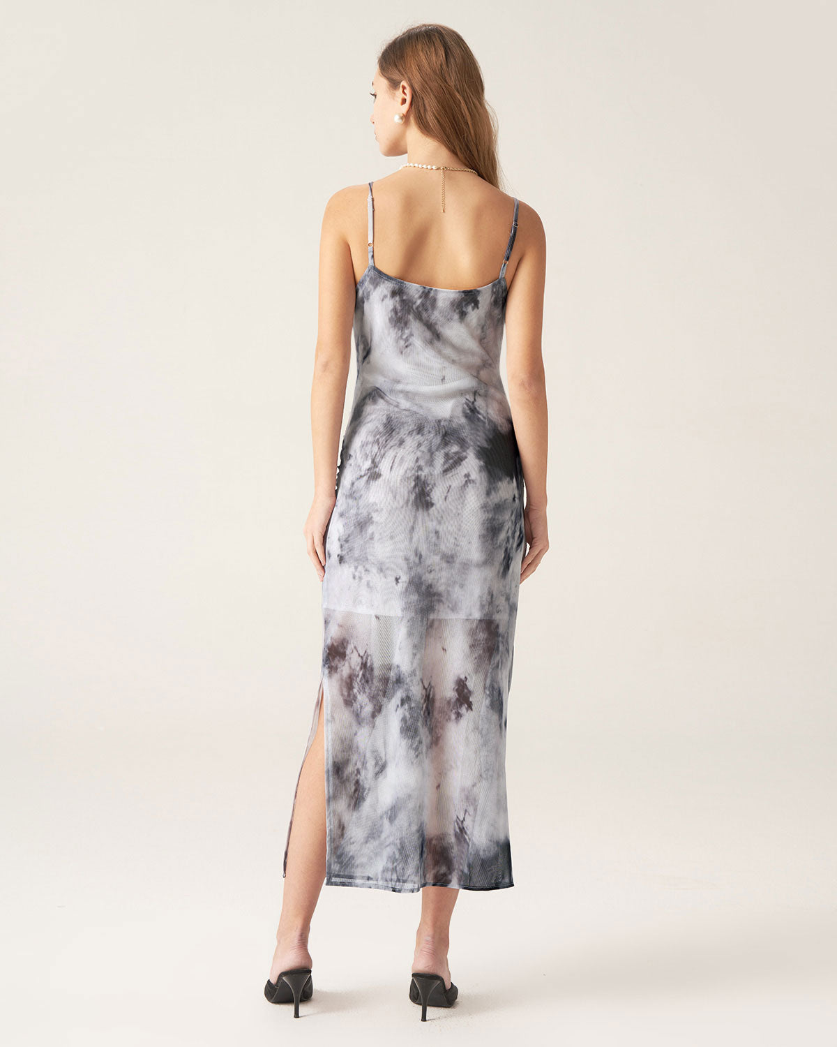 Grey Tie Dye Two Piece Midi Dress Pay With Visa Cheap Pice