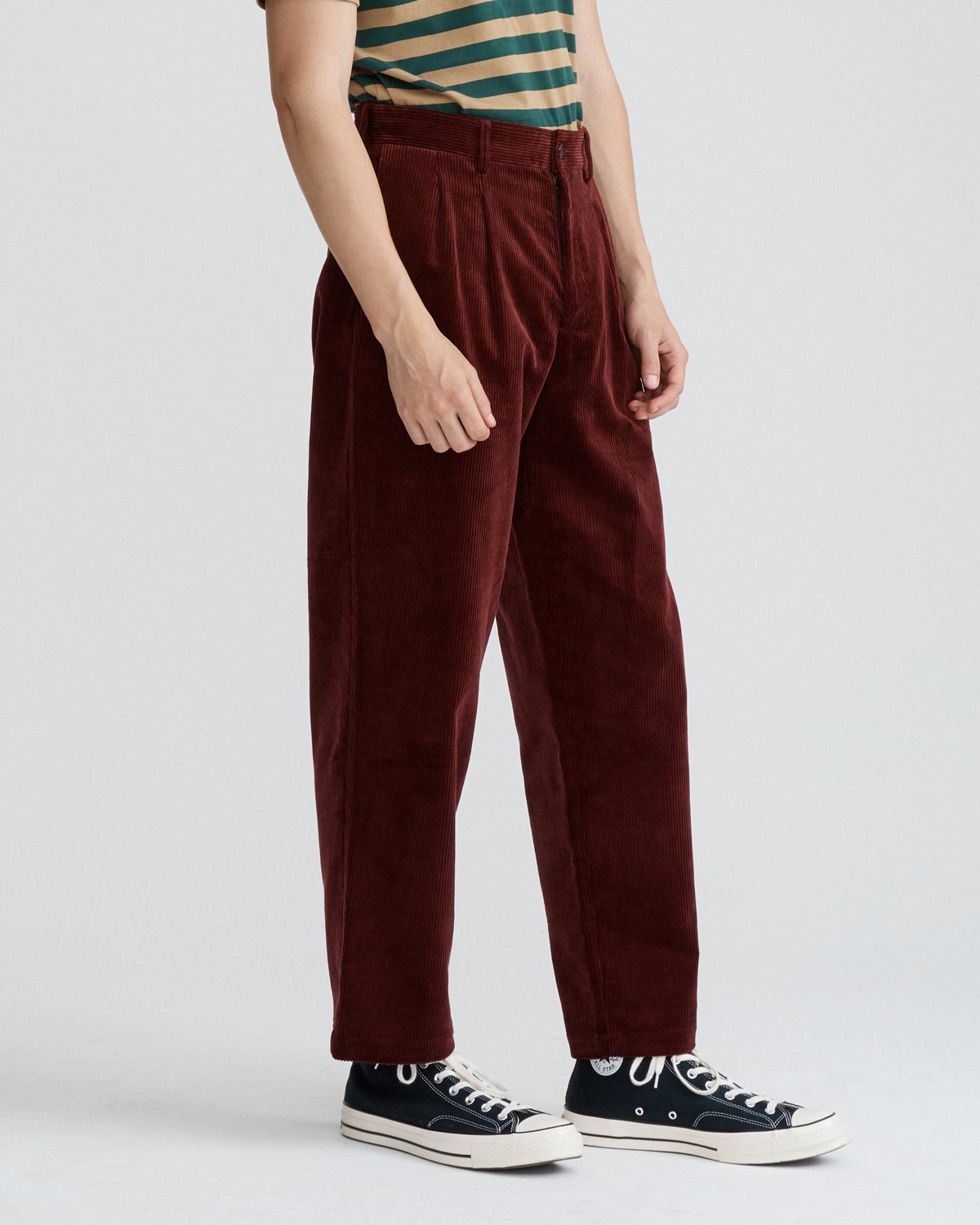 Double-Pleat Corduroy Trousers Sale Exclusive