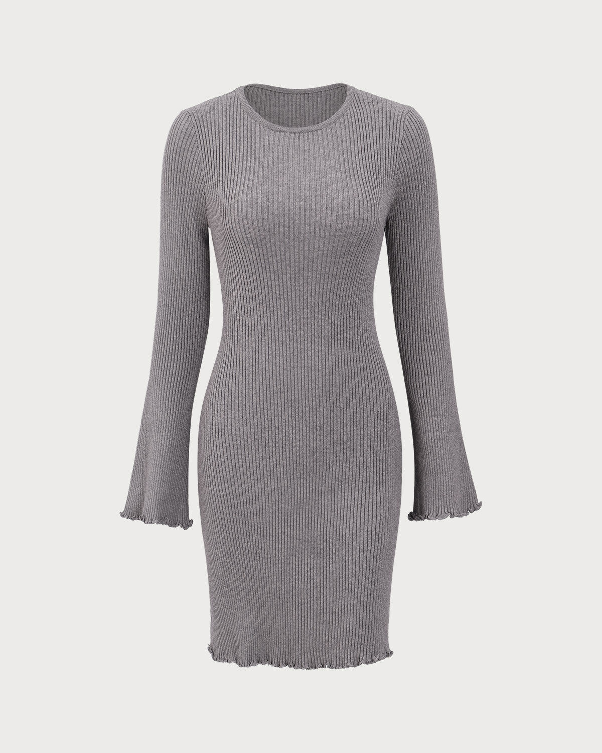 Grey Boat Neck Sweater Mini Dress Footlocker Pictures Cheap Online