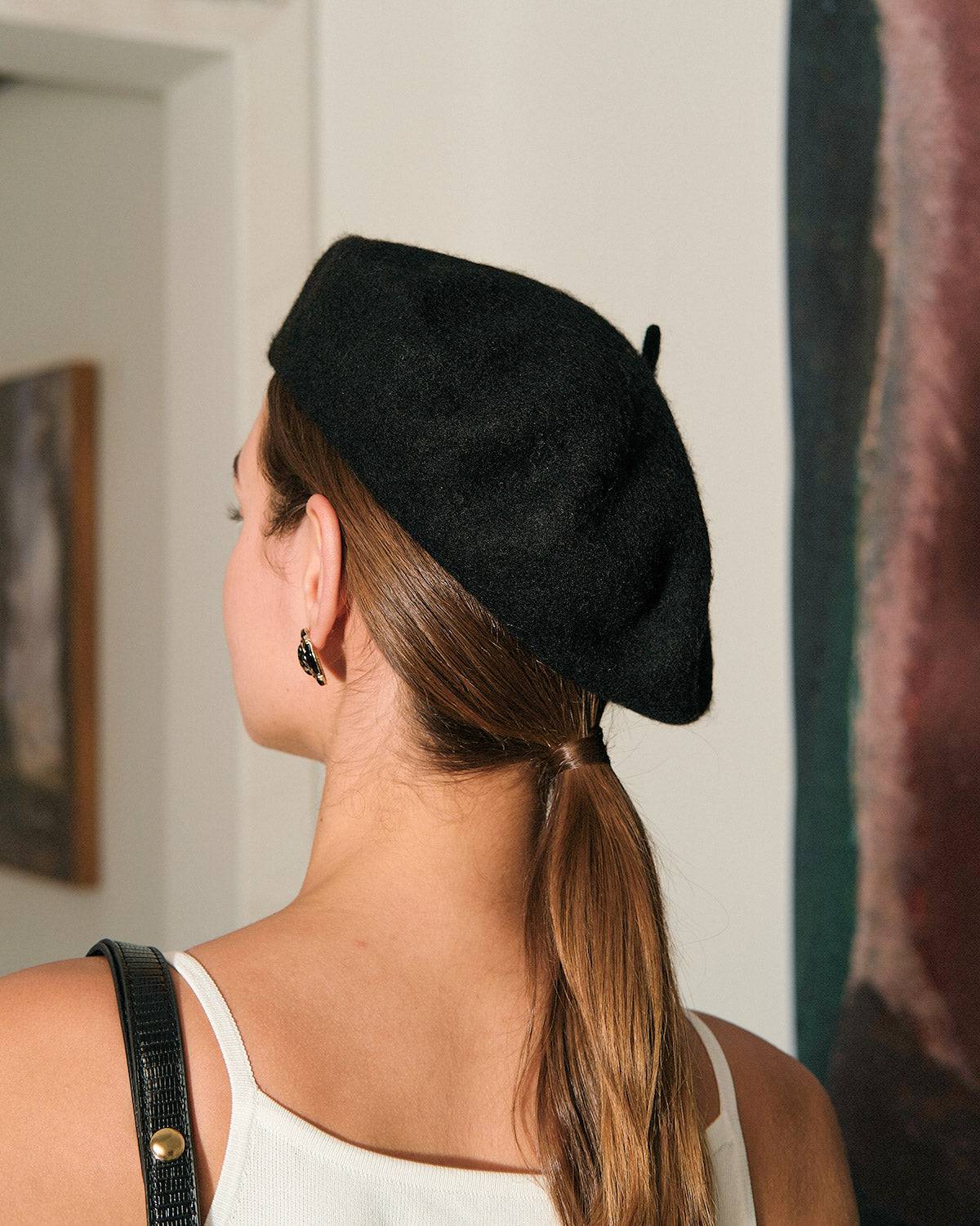 The Solid Retro Versatile Beret With Credit Card Online