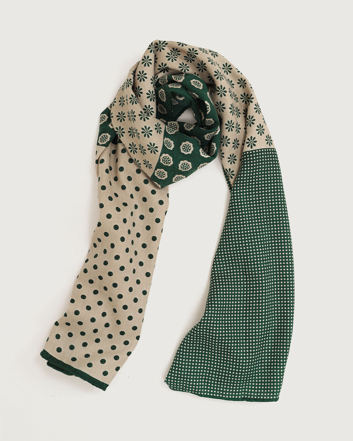 Green Polka Dot Print Scarf Best Place For Sale