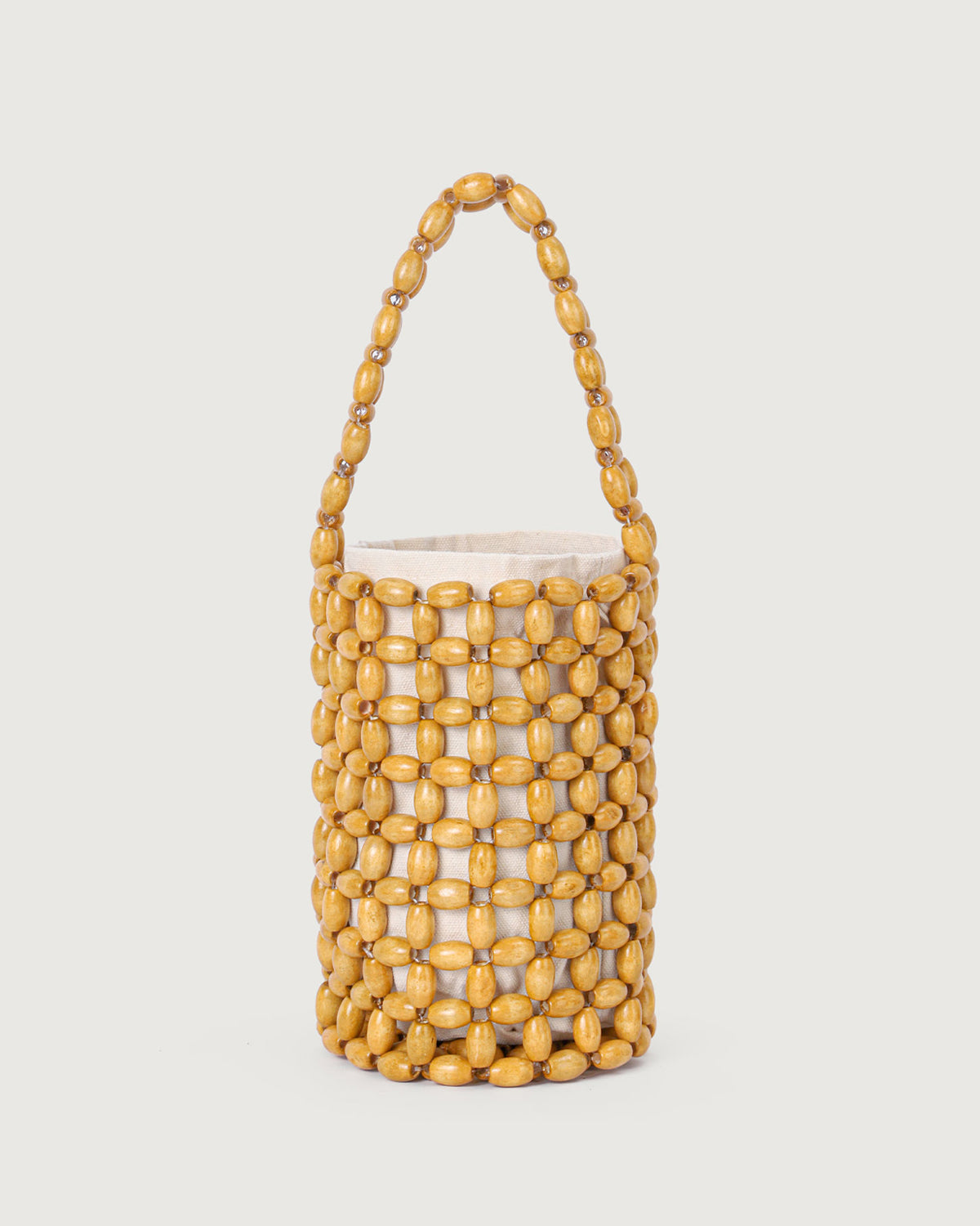 The Wooden Beads Bucket Bag Clearance Hot Sale