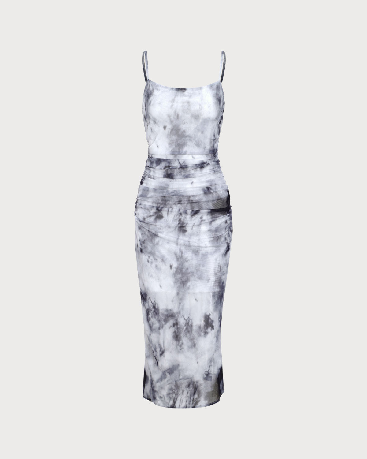 Grey Tie Dye Two Piece Midi Dress Pay With Visa Cheap Pice