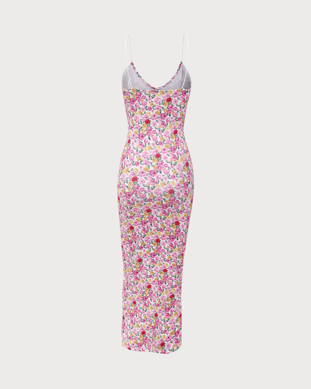 Pink Floral Bodycon Slip Maxi Dress Free Shipping Genuine