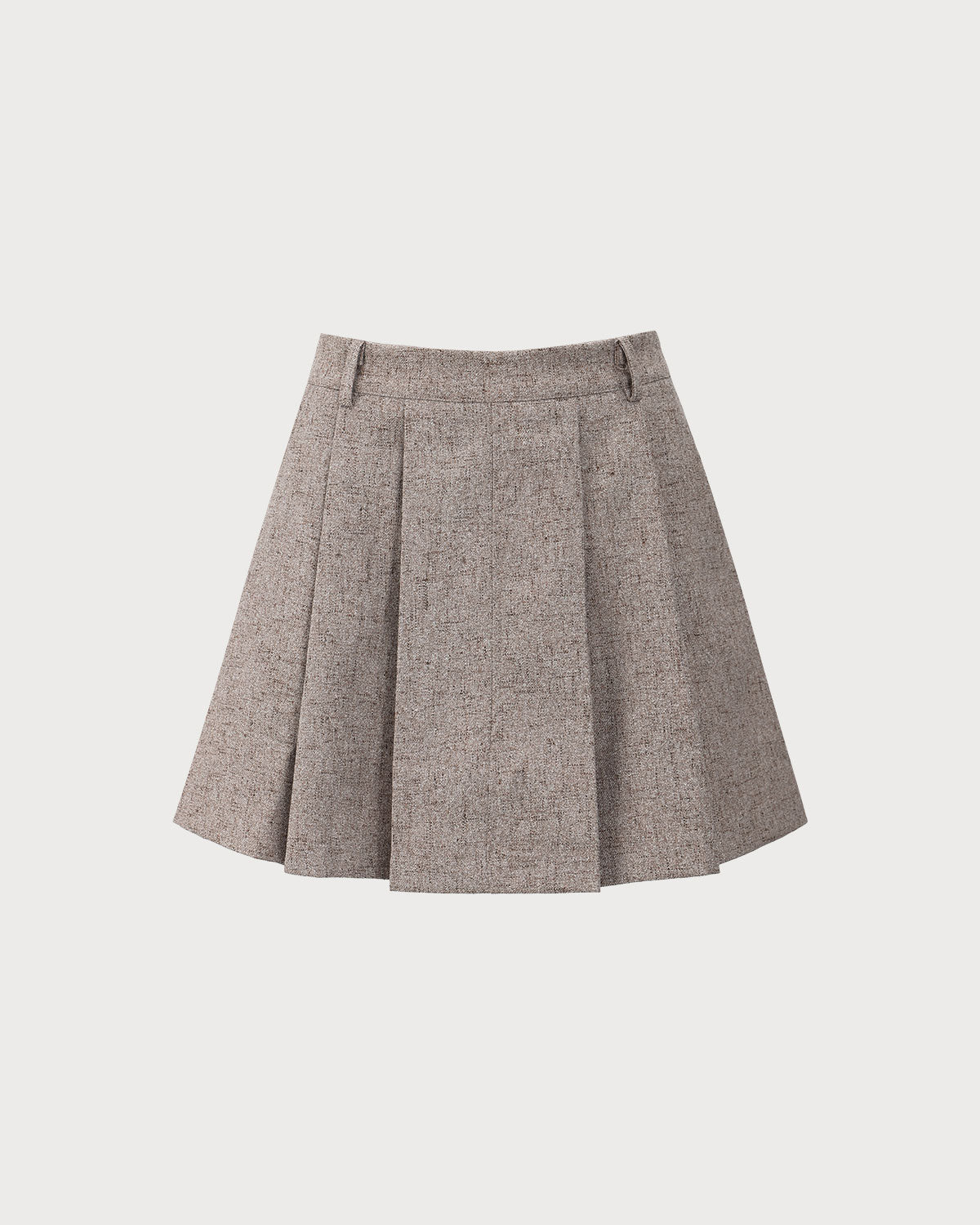 Khaki Pocket Pleated Mini Skirt Good Selling Online