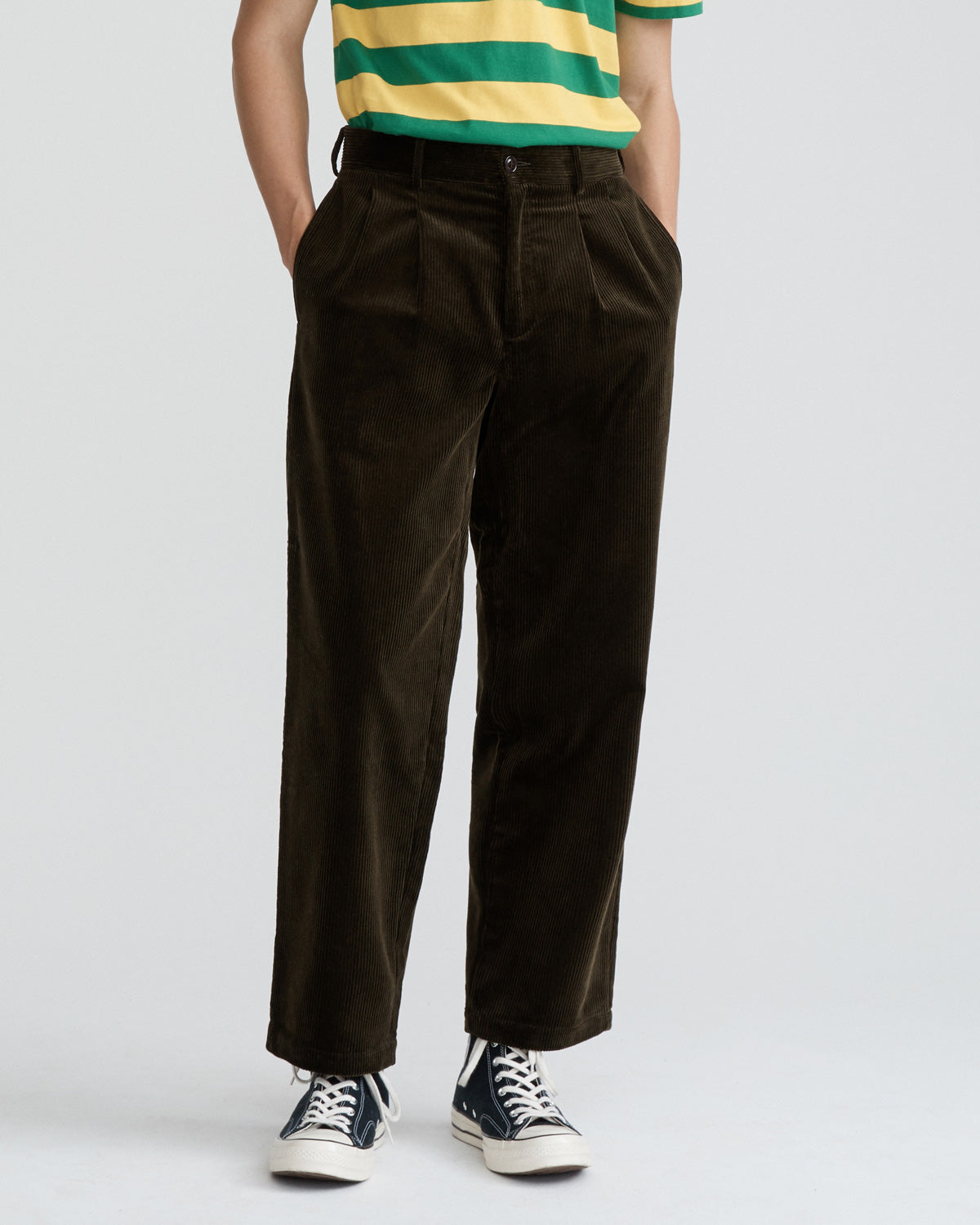 Double-Pleat Corduroy Trousers Sale Exclusive