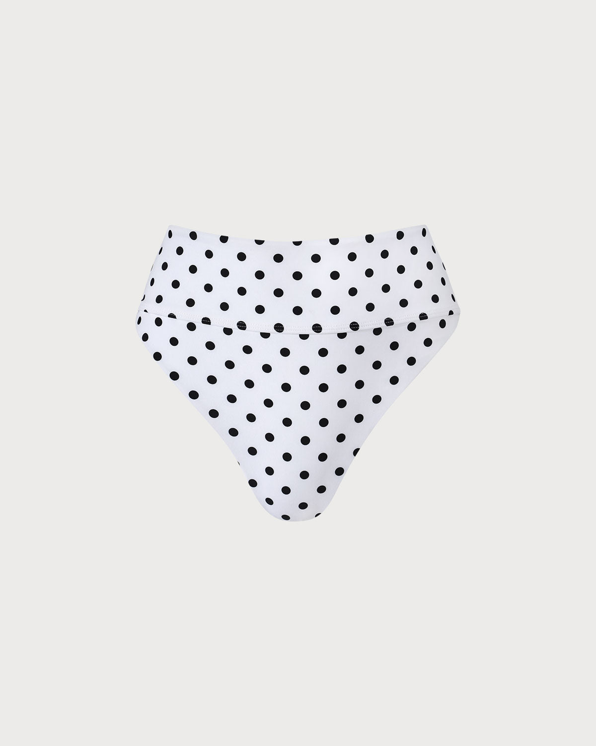 The White Polka Dot High Waist Bikini Bottom Top Quality Cheap Pice