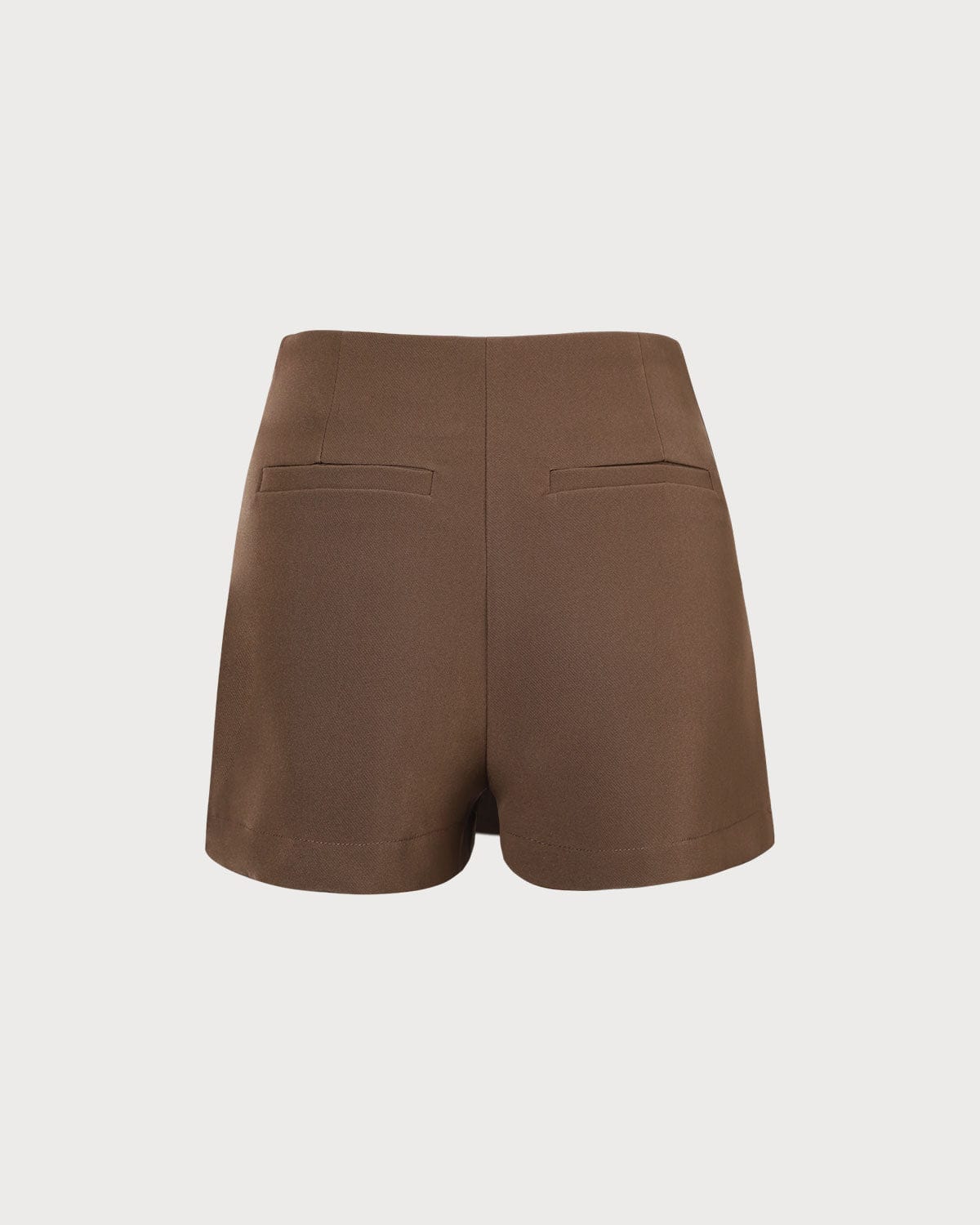 The Khaki High Waisted Overlap Skort Free Shipping Order