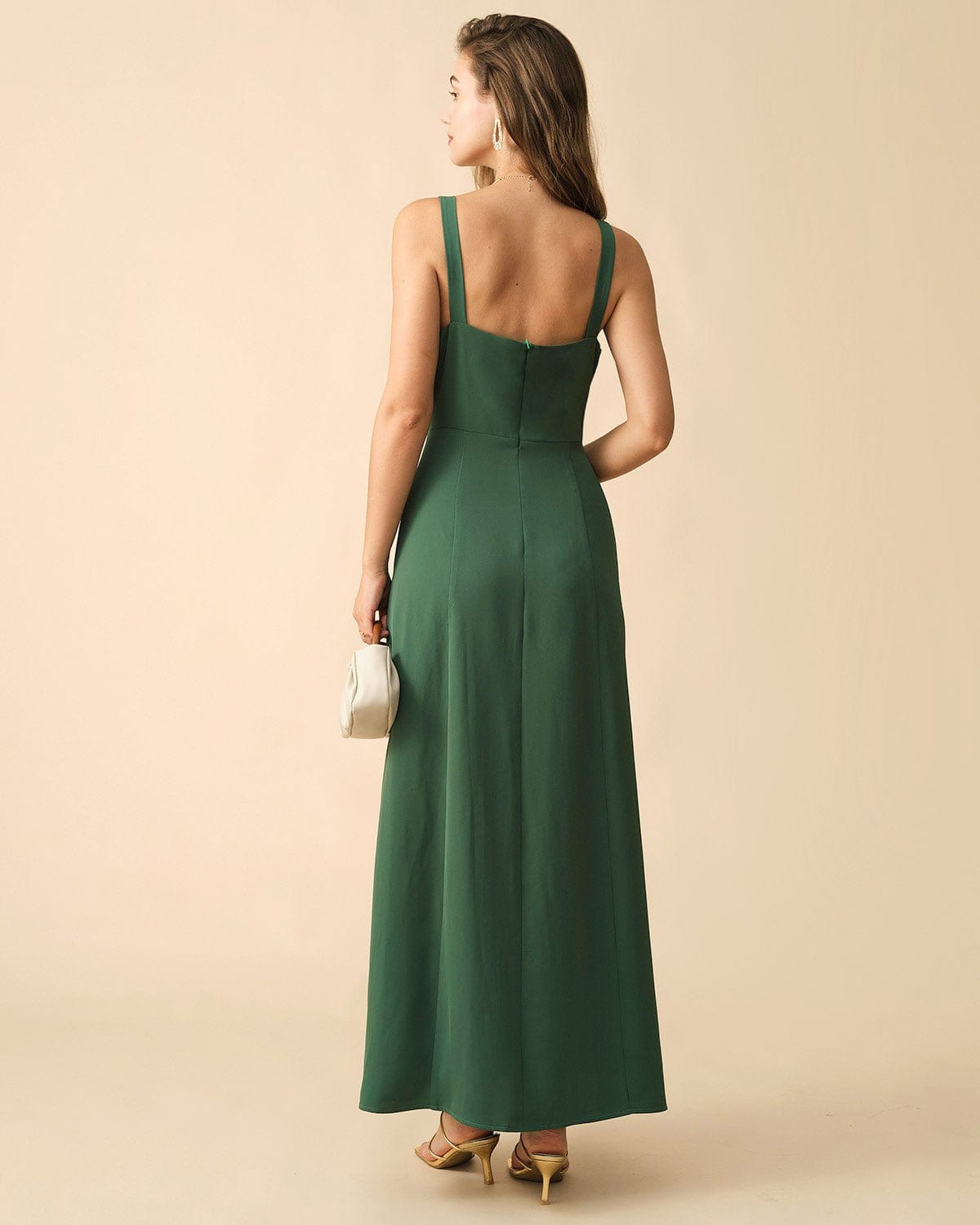 The Solid Color Side Slit Maxi Dress Best