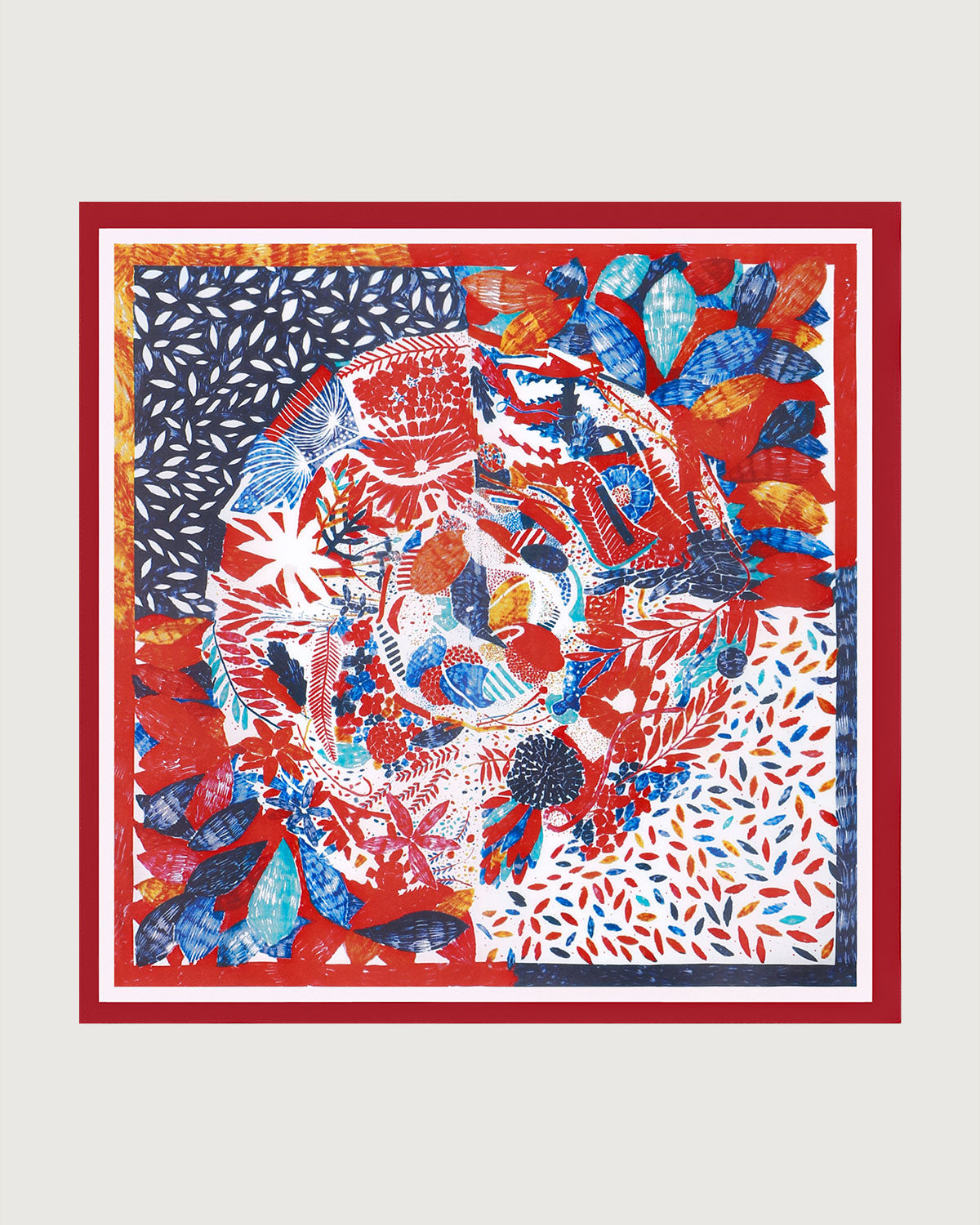 The Red Oil Painting Square Scarf Reliable Cheap Online