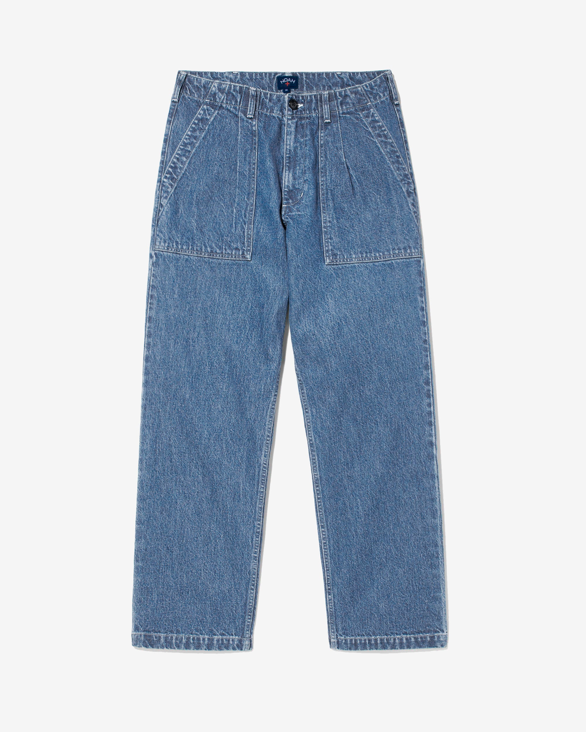 Denim Pleated Fatigue Pants For Nice