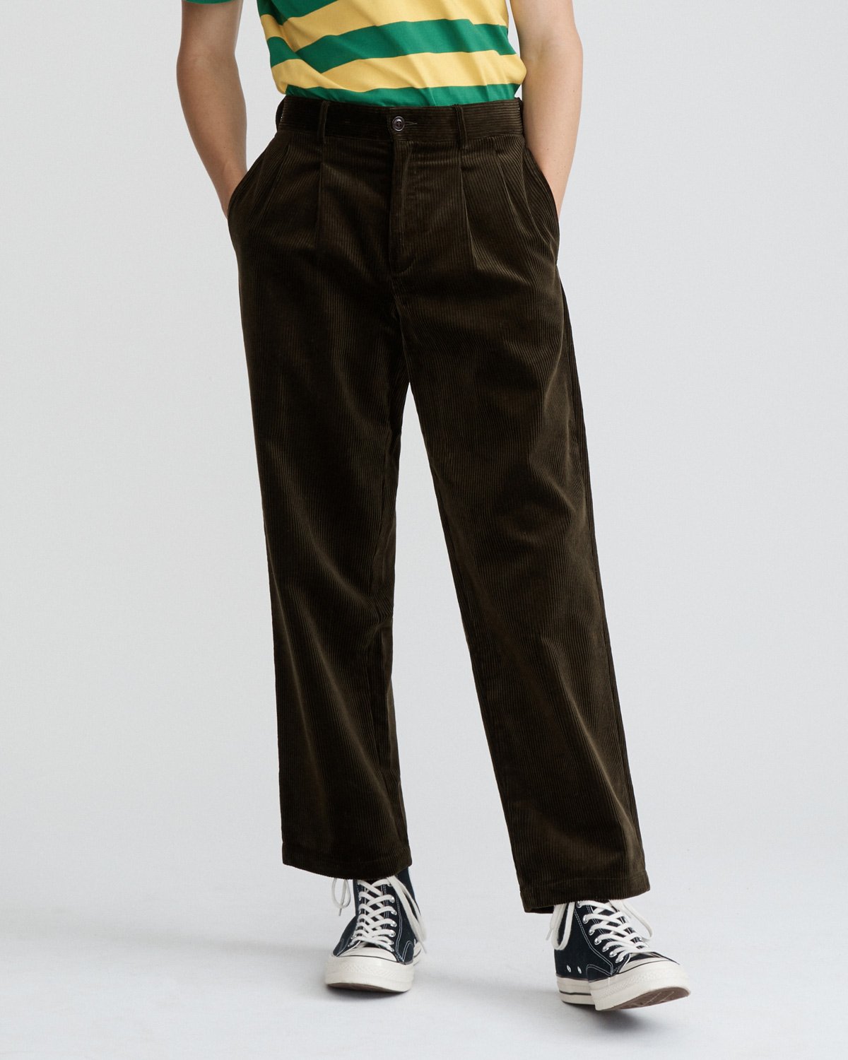 Double-Pleat Corduroy Trousers Sale Exclusive