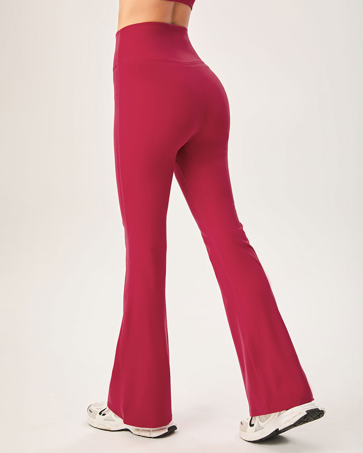 Red High Waisted Sleek Leggings Outlet Official