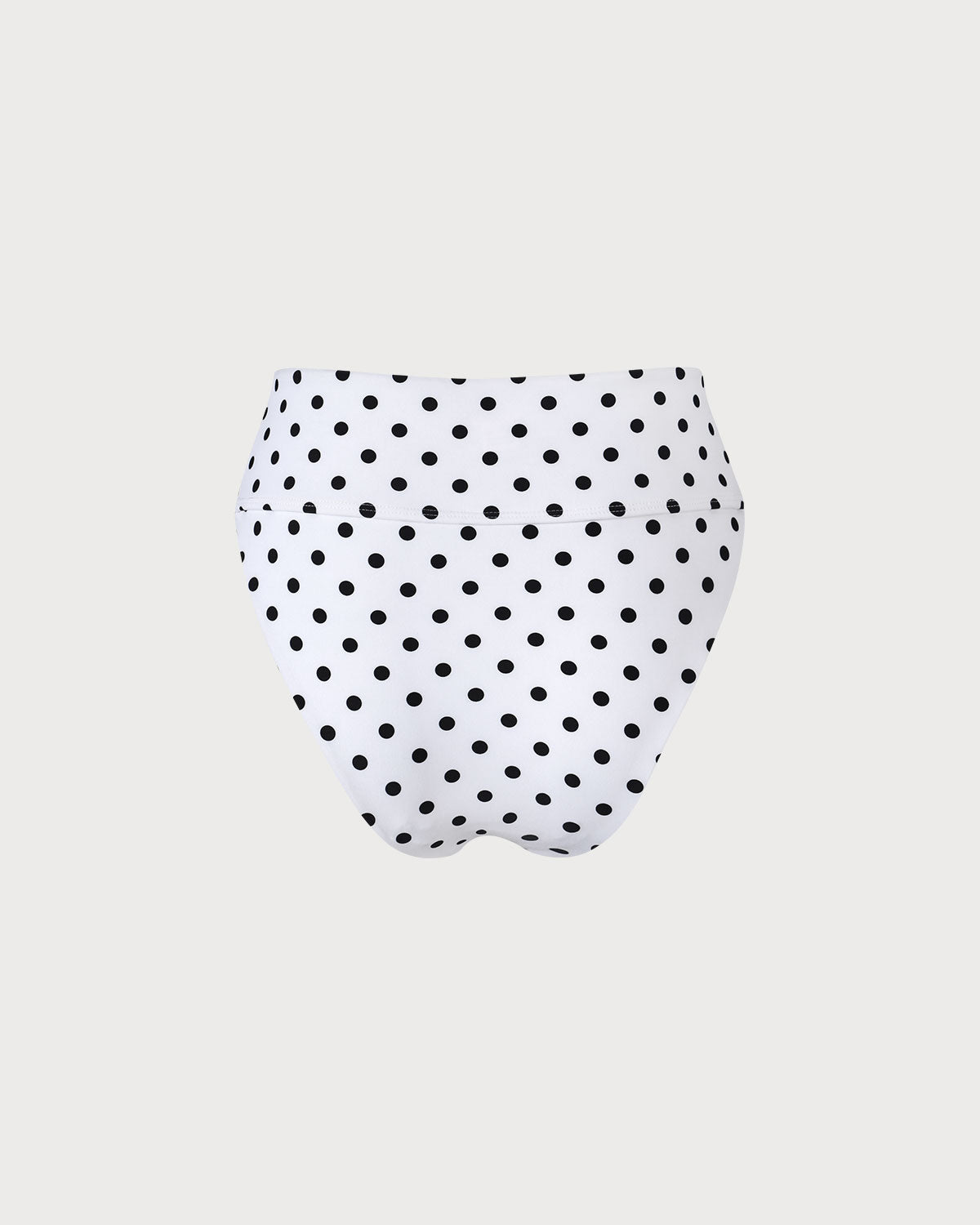 The White Polka Dot High Waist Bikini Bottom Top Quality Cheap Pice