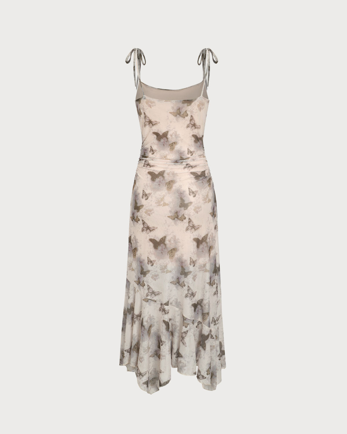 Apricot Floral Cowl Neck Slip Midi Dress Explore Online