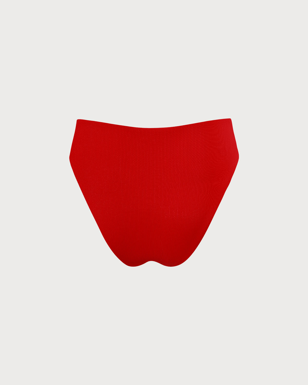 The Red Ribbed Bikini Bottom Clearance Perfect