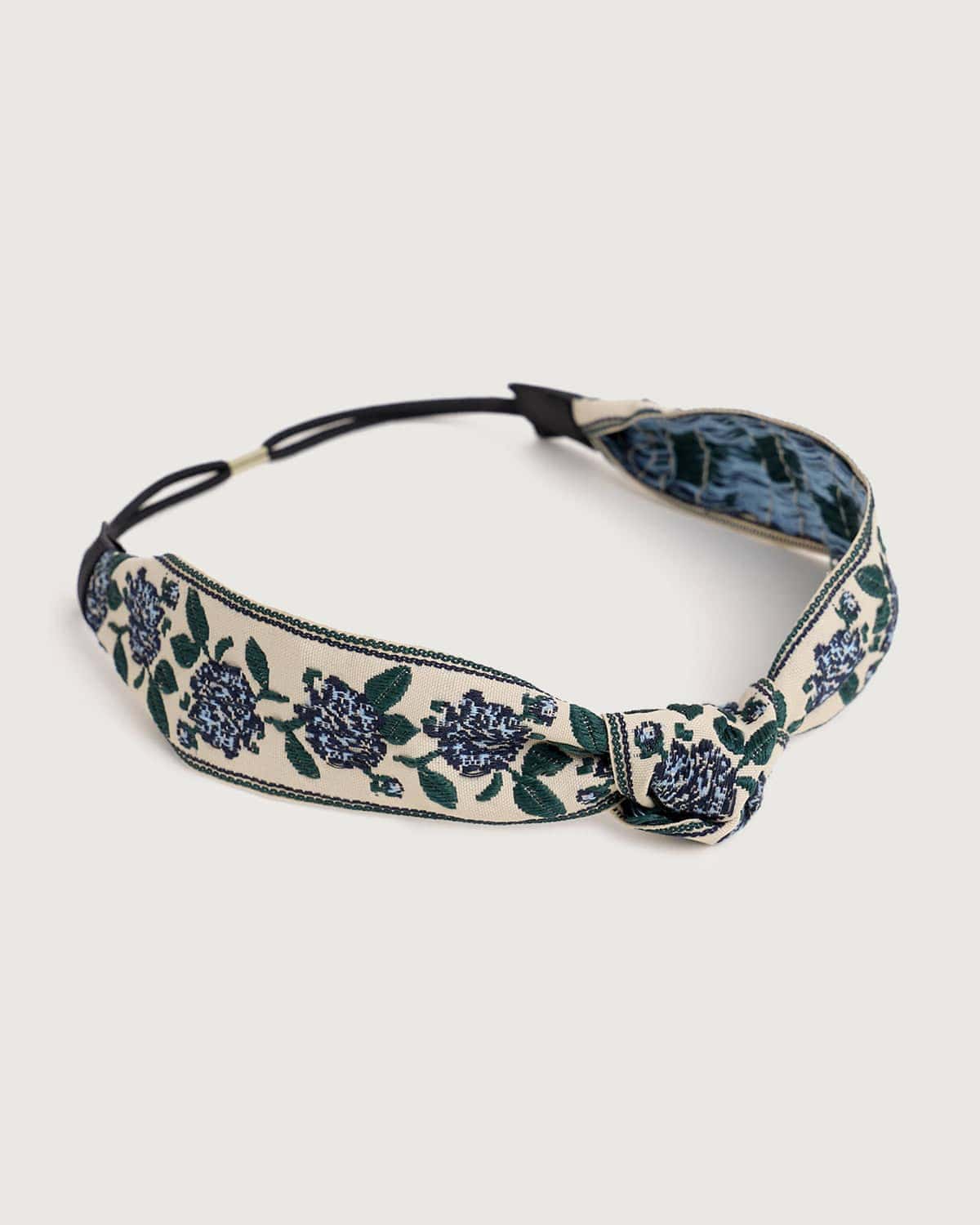 Knotted Floral Embroidered Headband Cheap Manchester Great Sale