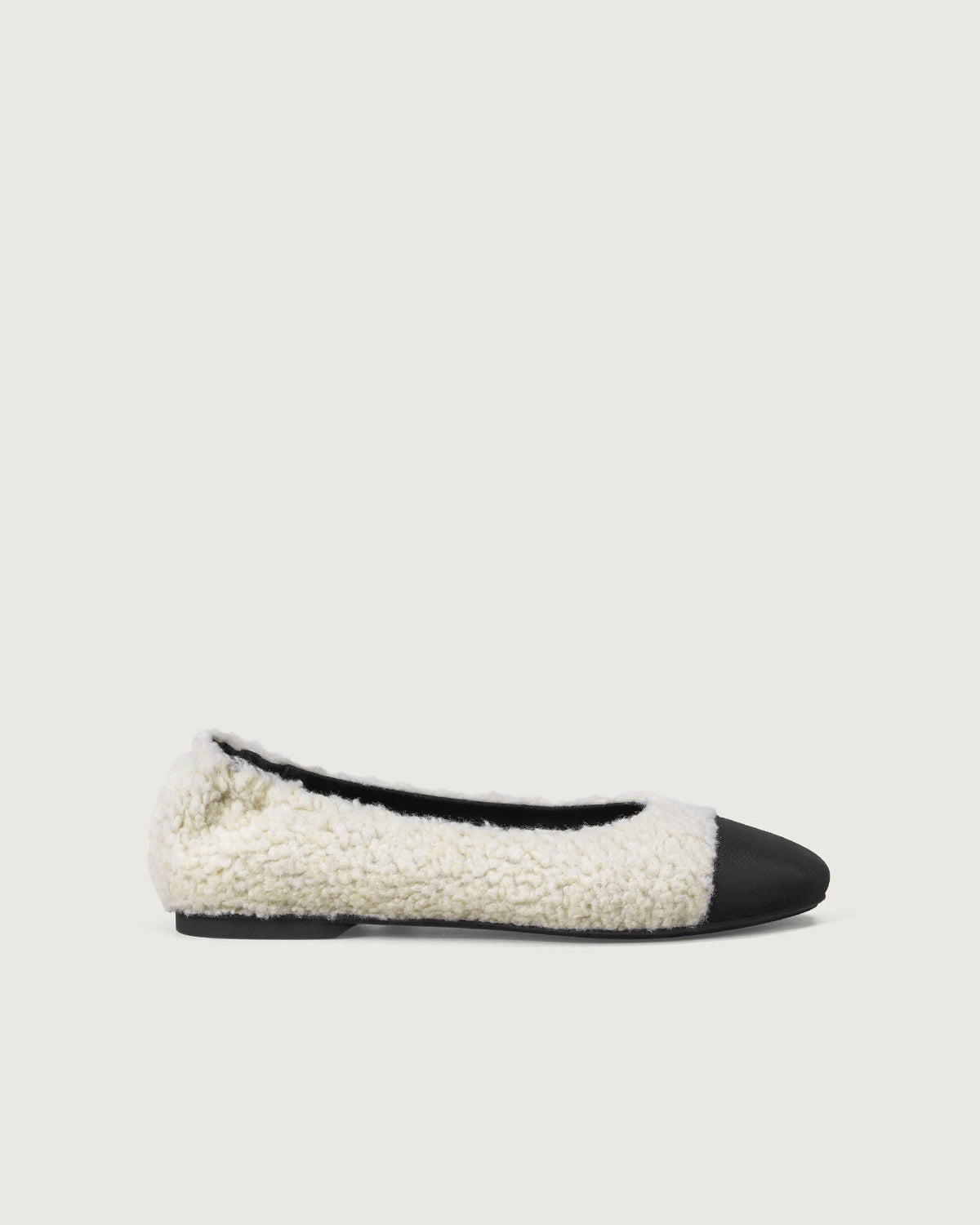 Enfiis Beige Fleece Square Toe Ballerinas Eastbay Cheap Online