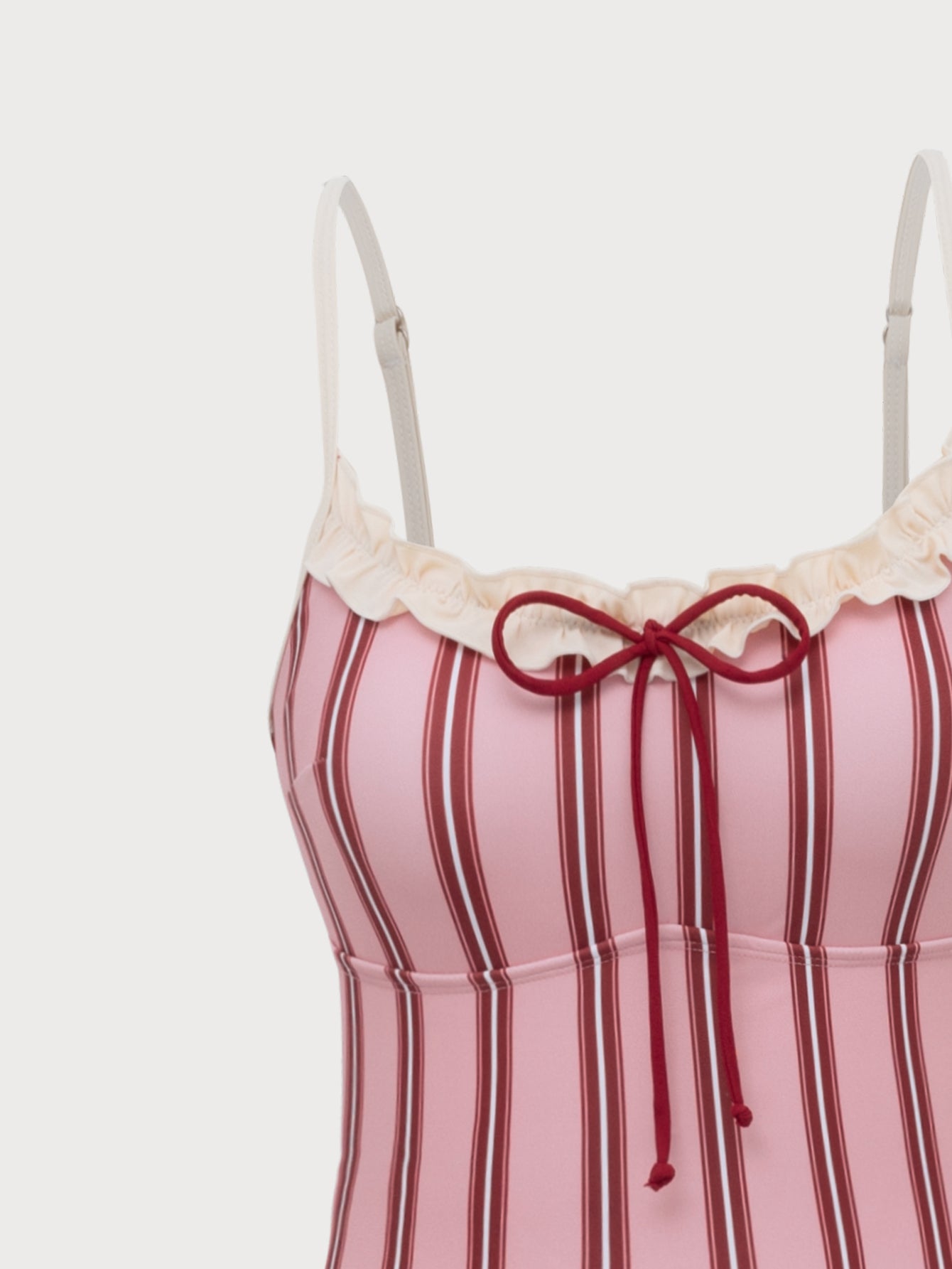 Pink Striped Tankini Swimsuit Tumblr