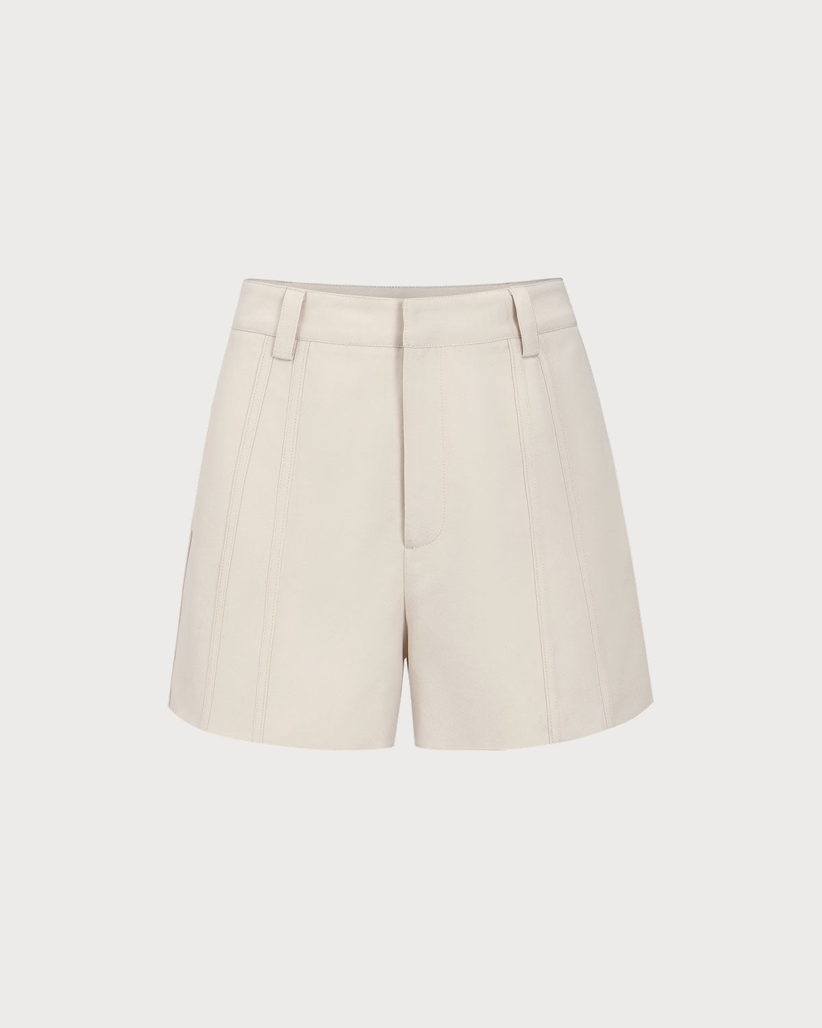 Beige Striped Pocket Shorts Pre Order