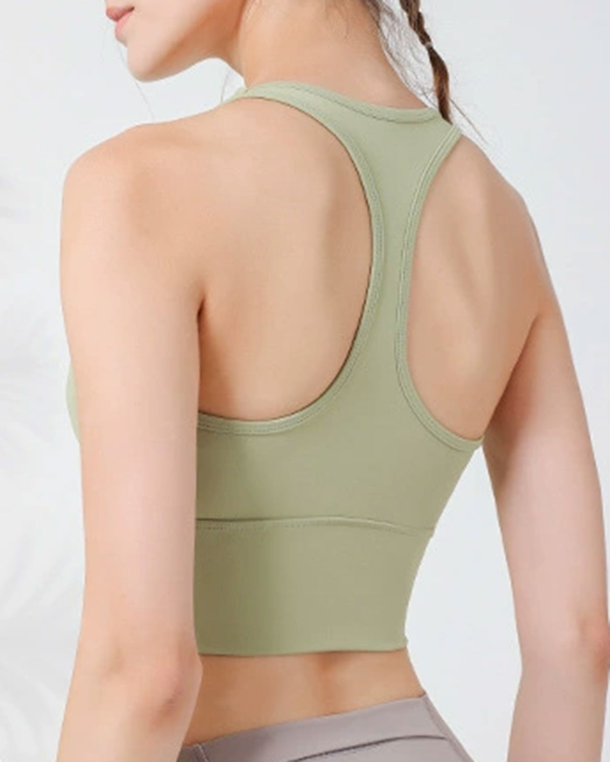 Green I-back Yoga Tank Top - Light Support Cheap Best Seller