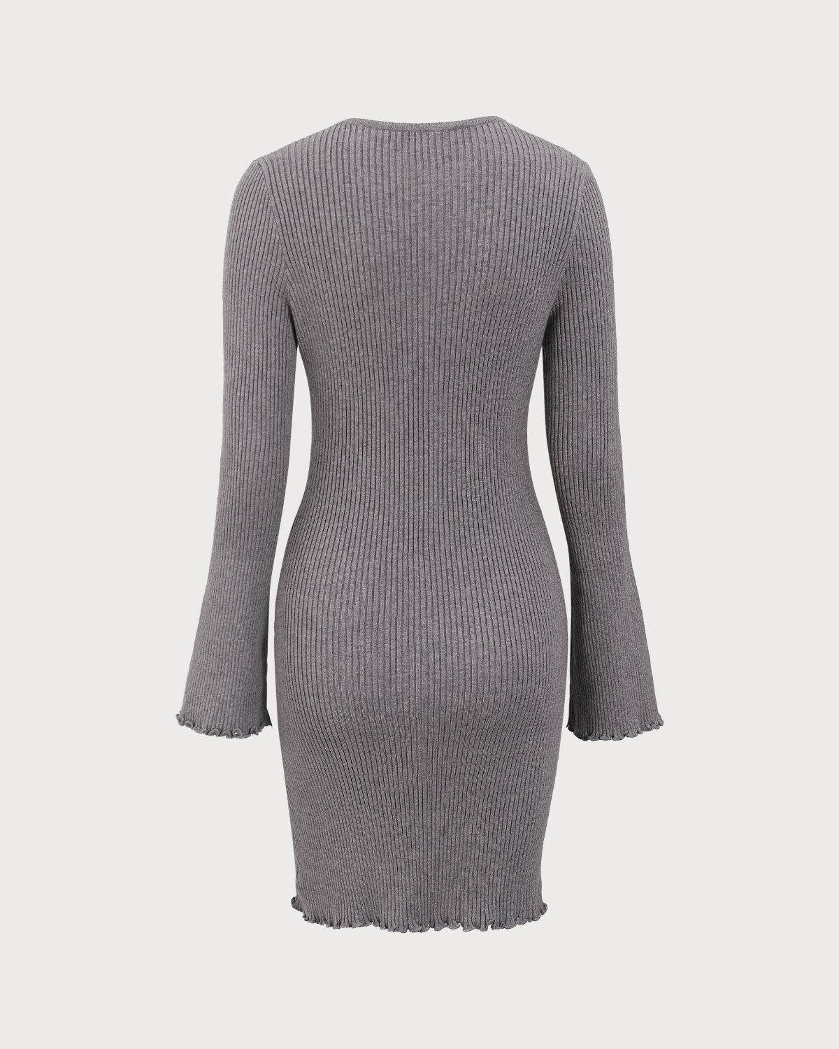 Grey Boat Neck Sweater Mini Dress Footlocker Pictures Cheap Online