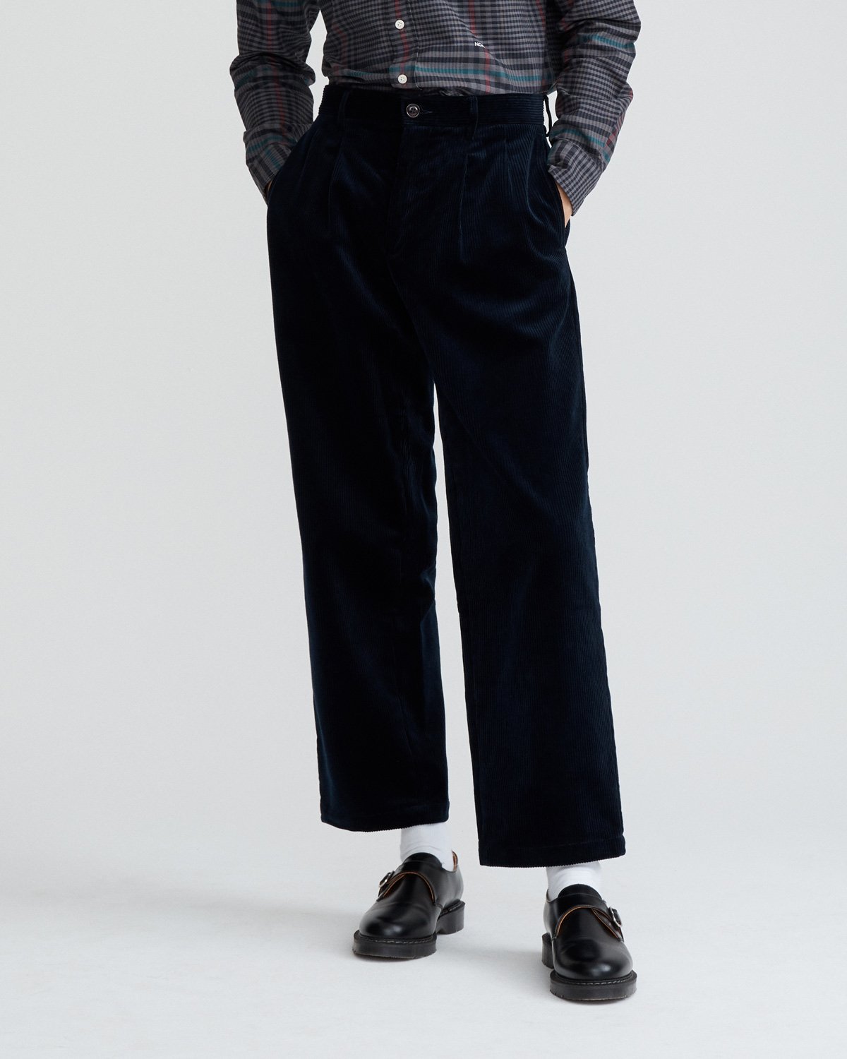 Double-Pleat Corduroy Trousers Sale Exclusive