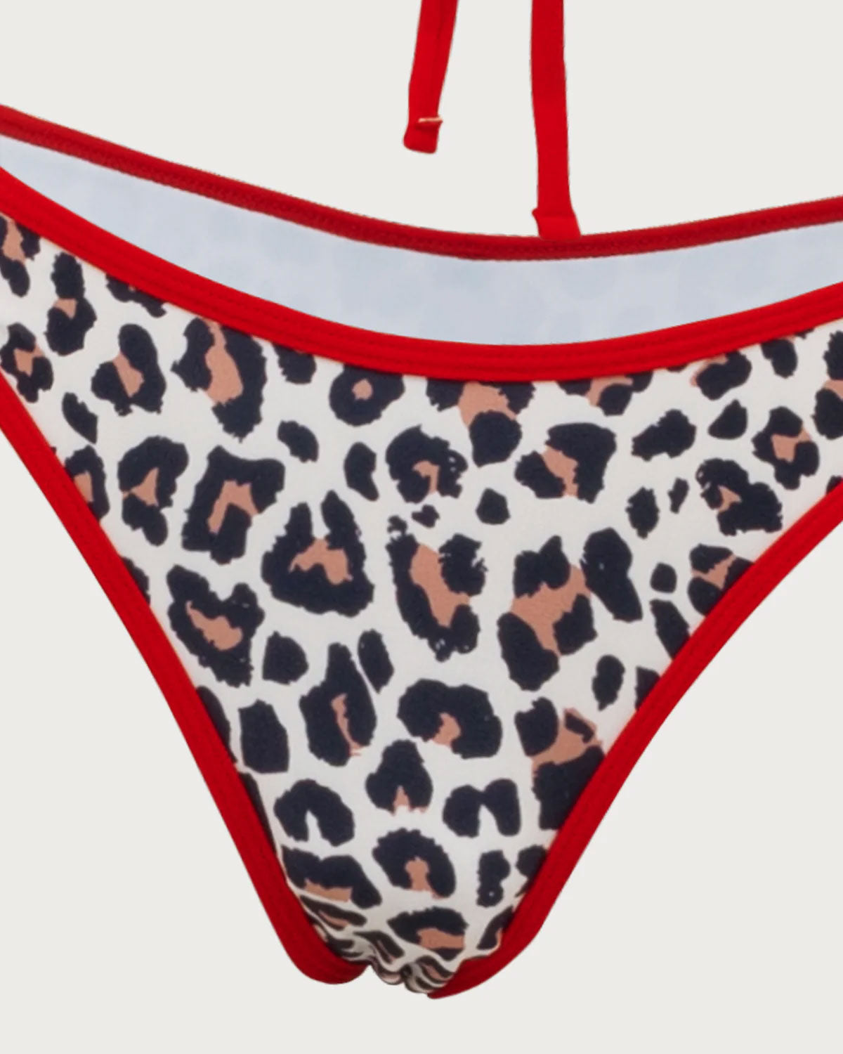 Brown Leopard Print Contrasting Bikini Set Purchase Cheap Pice