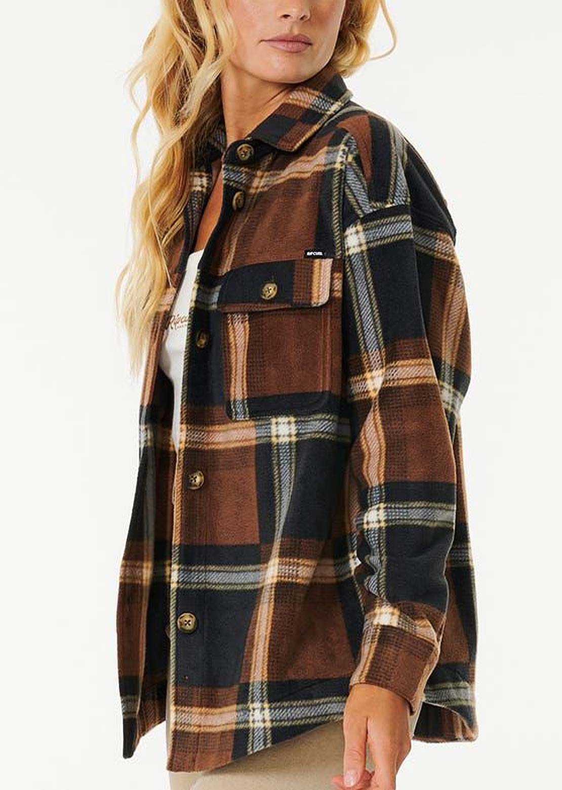 Rip Curl Women's Sun Club Flannel Button Up Shirt