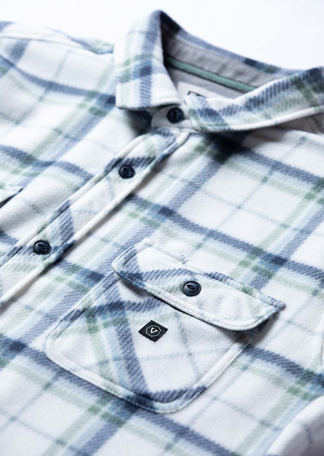 Vissla Men's Eco-Zy LS Polar Flannel Button Up Shirts