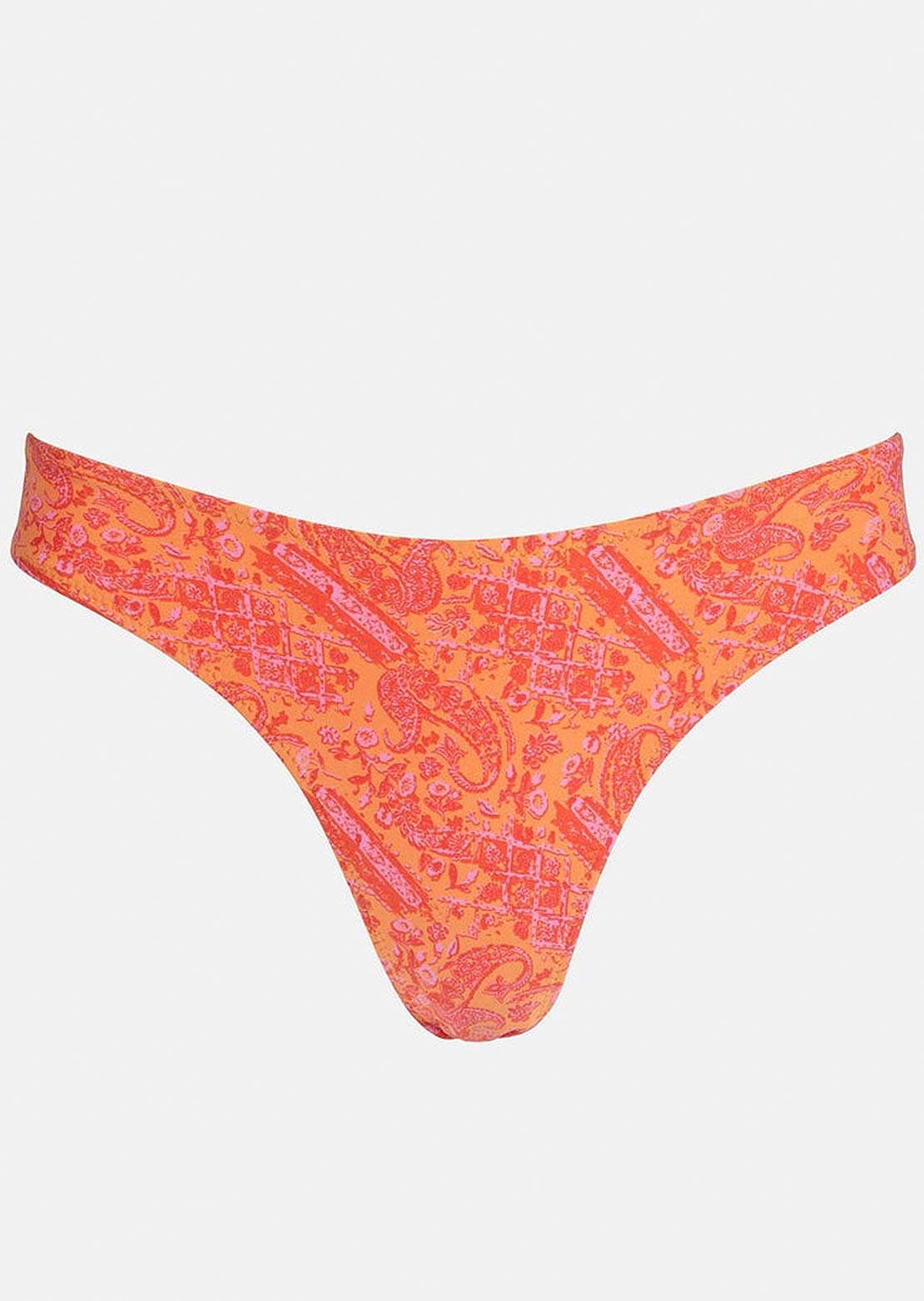 Rhythm Women's Adia Paisley Reversible Holiday Bikini Bottom