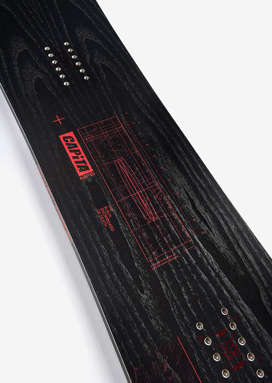 Capita Men's Black Snowboard Of Death Snowboard