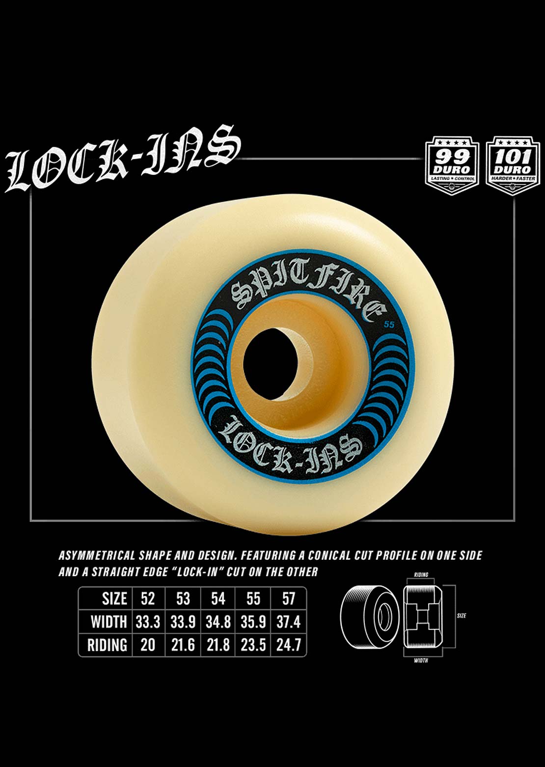 Spitfire F4 99D Lock-in Skateboard Wheels Sale Deals