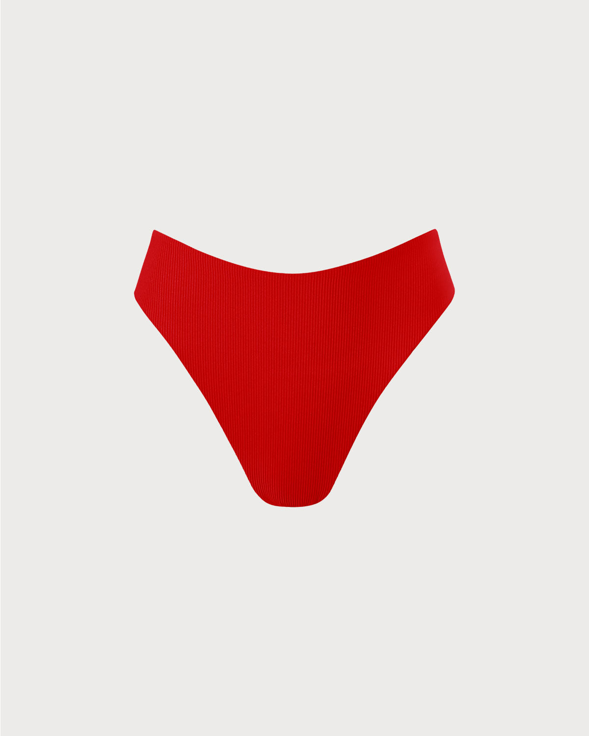 The Red Ribbed Bikini Bottom Clearance Store Cheap Online