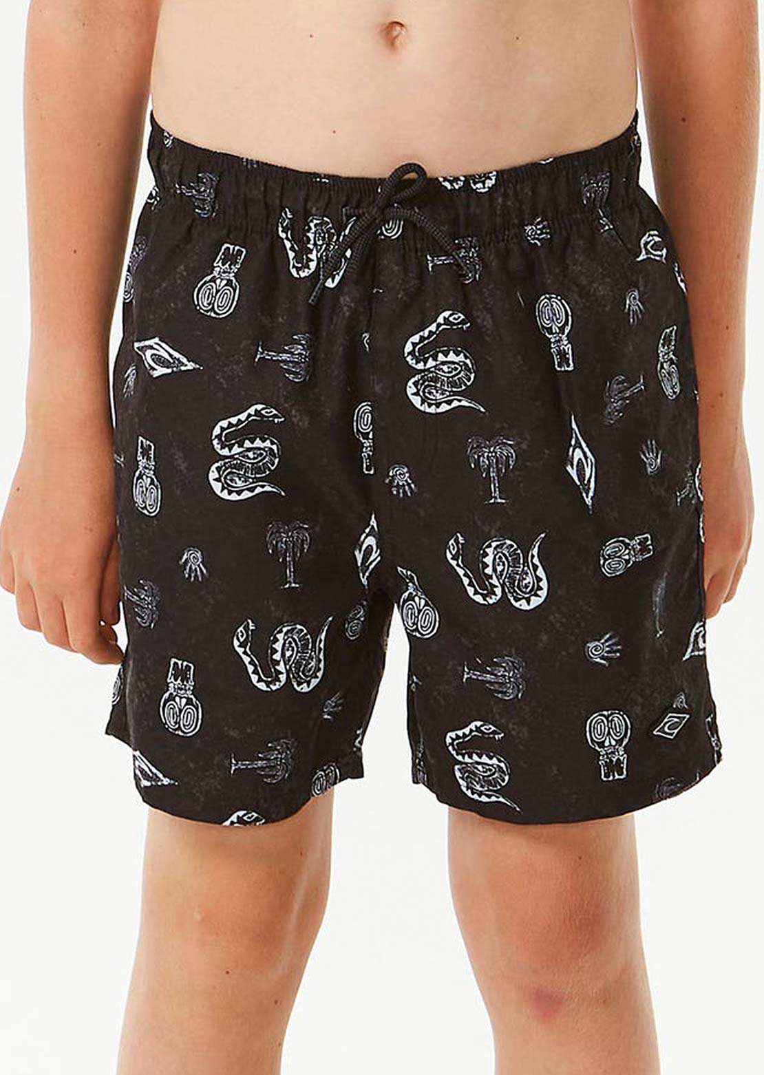 Rip Curl Junior Lost Islands Motif Volley Shorts Discount Inexpensive