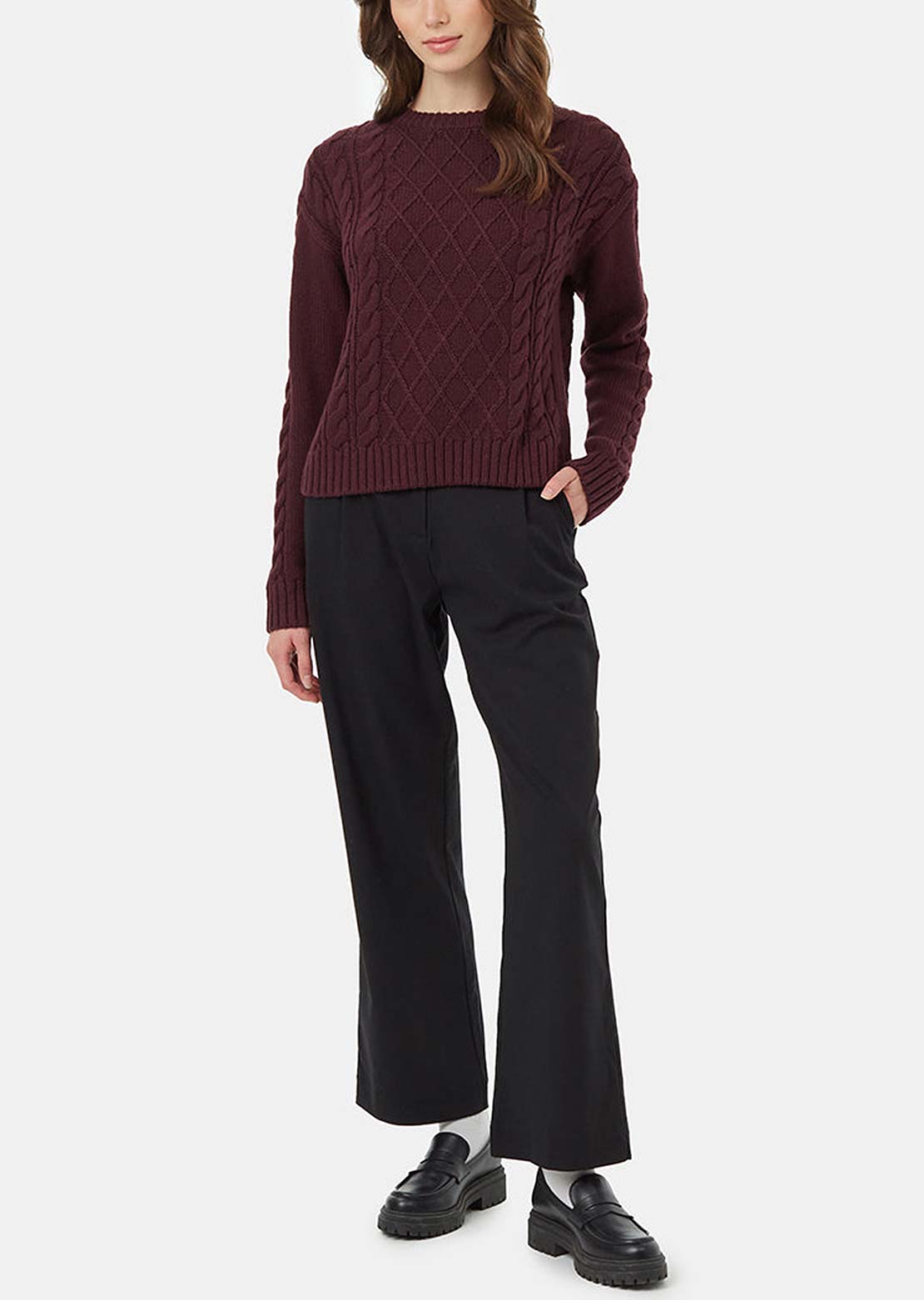 Tentree Women's Highline Wool Cable Crew