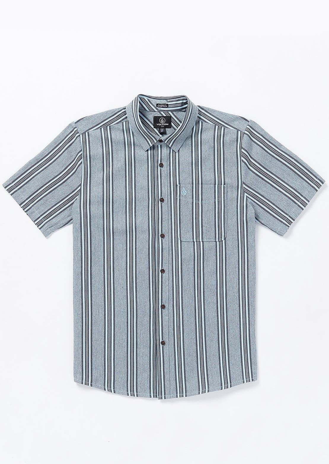 Volcom Men's Newbar Stripe Button Up Shirt