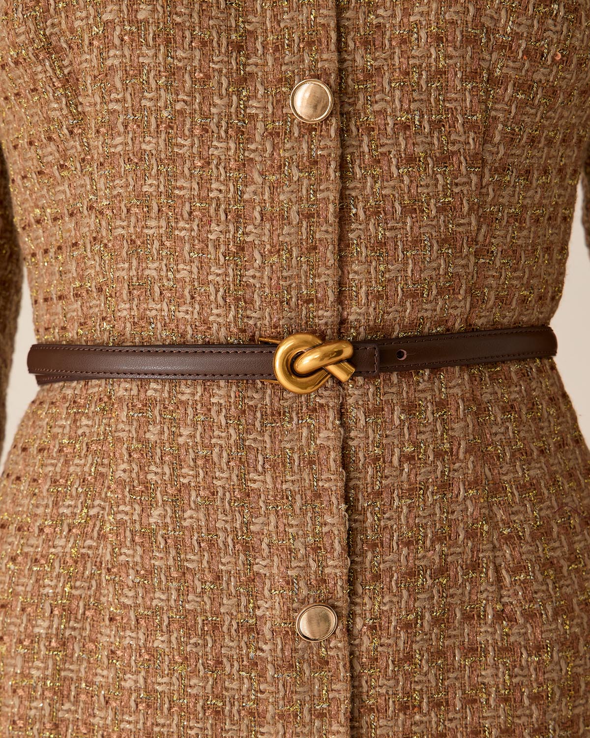 Coffee Retro Leather Belts Cheap Sale Supply